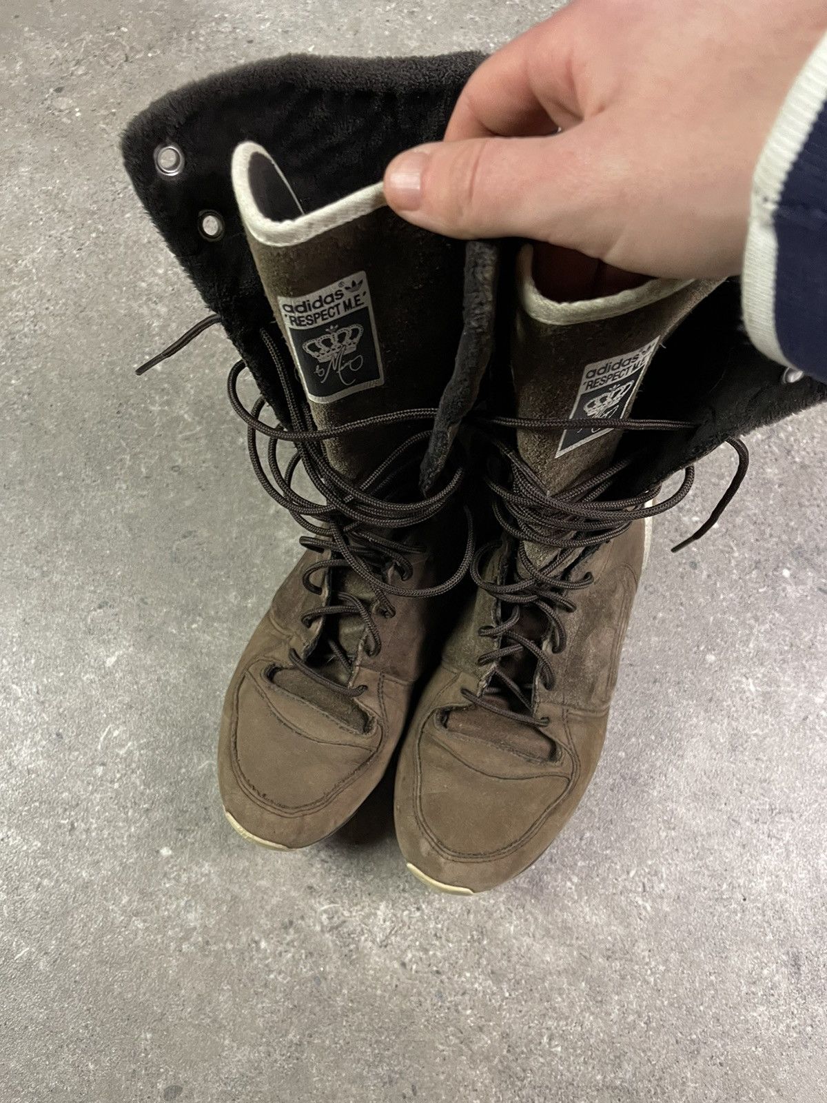 Adidas × Vintage Vintage Y2K Adidas respect me Leather Boots Size US 5.5 / IT 35.5 - 6 Thumbnail