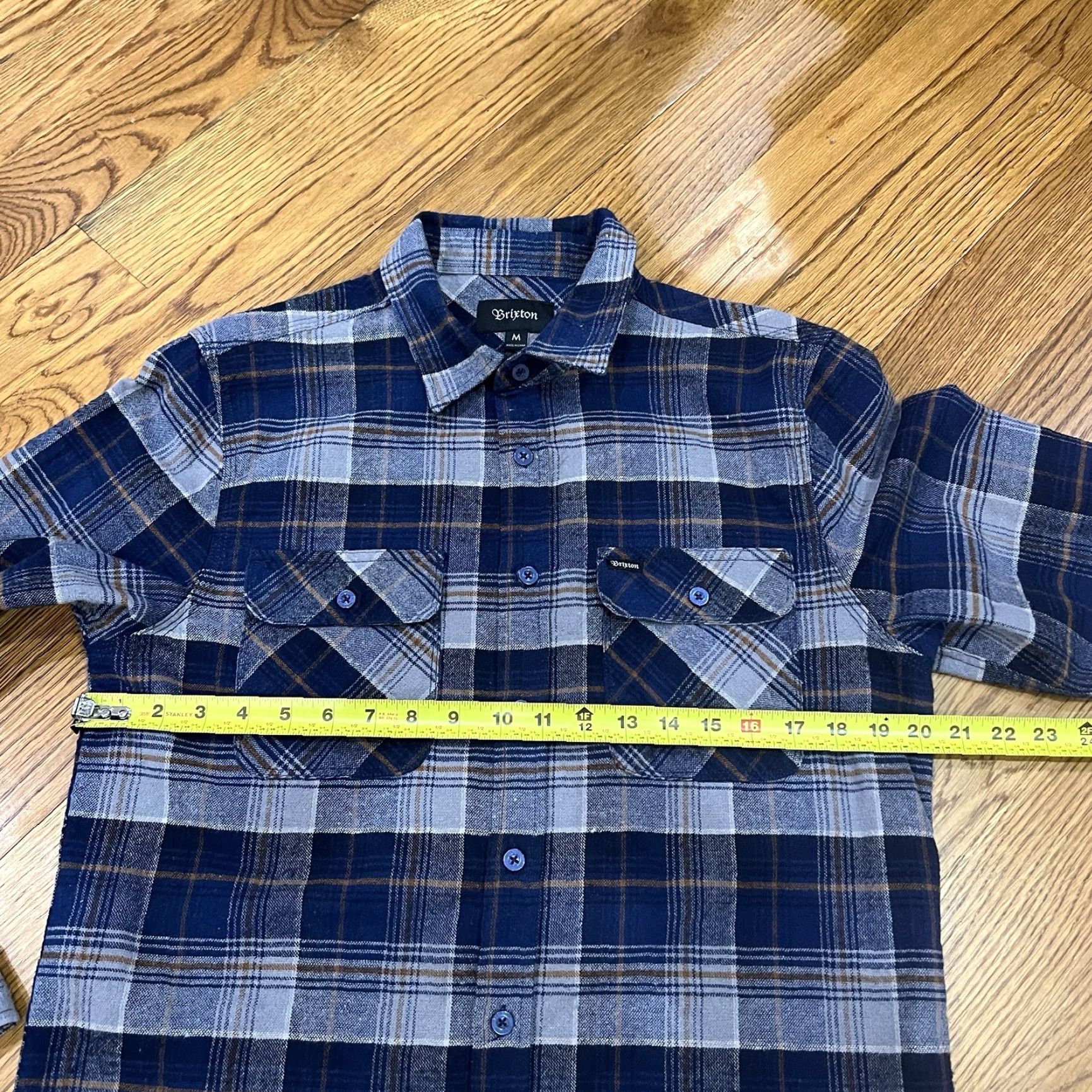 Brixton Brixton Long sleeve Button-down shirt mens M Standard fit bowery flannel Plaid Shirt Size US M / EU 48-50 / 2 - 7 Thumbnail