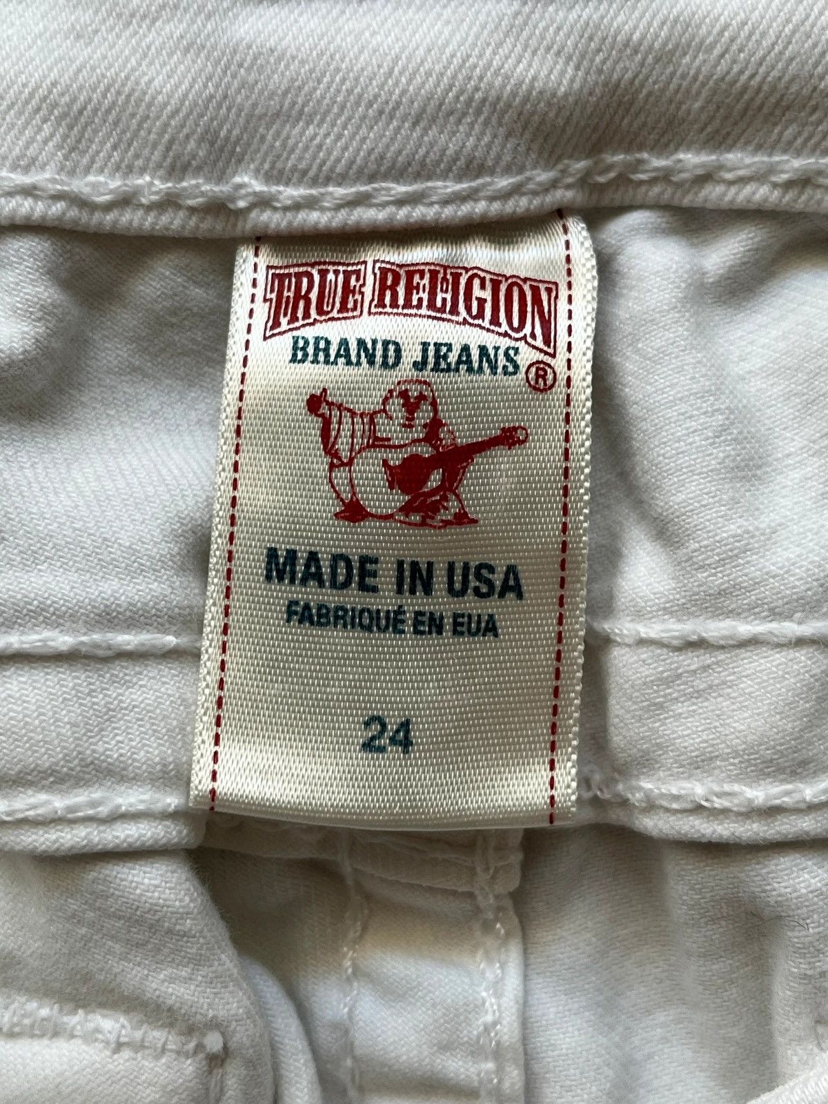True Religion True Religion Casey Made in USA Y2K 2000s Slim Fit White Size 24" / US 00 / IT 34 - 5 Thumbnail