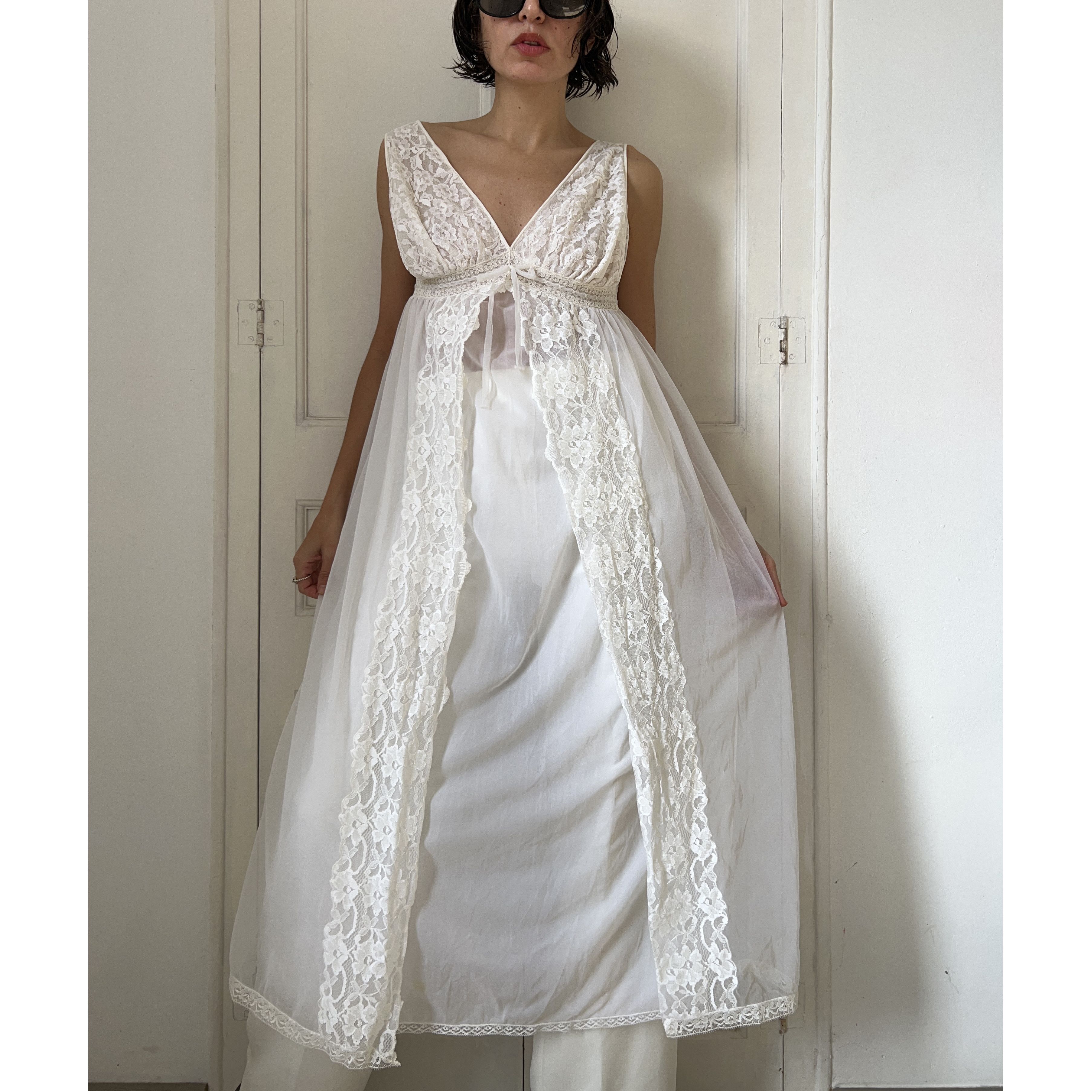Custommade Vintage Hand-Painted Greek Slip Dress Size M / US 6-8 / IT 42-44 - 8 Thumbnail