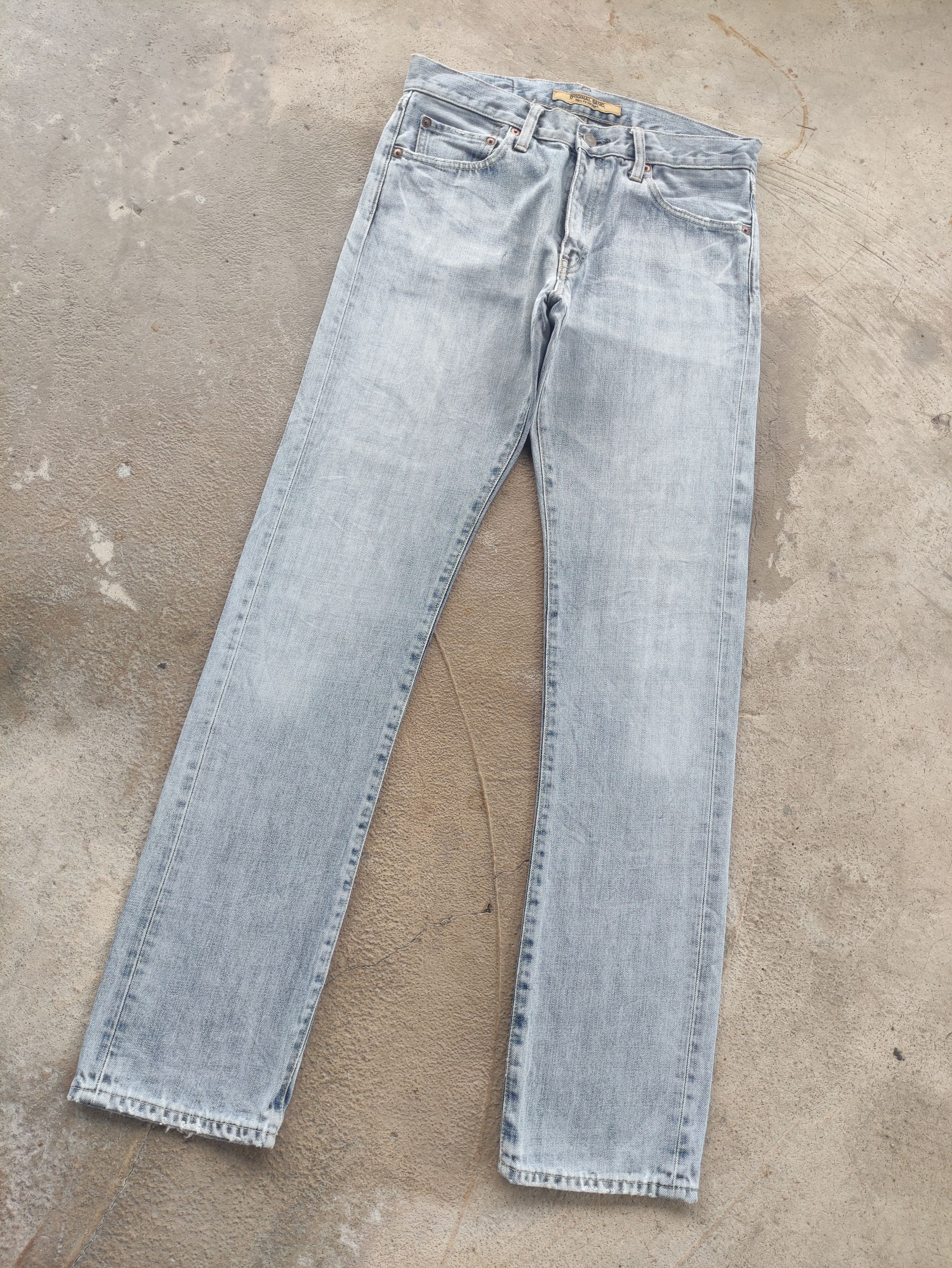 Japanese Brand Vintage Japanese Jean Distressed Faded Denim Size US 32 / EU 48 - 2 Thumbnail
