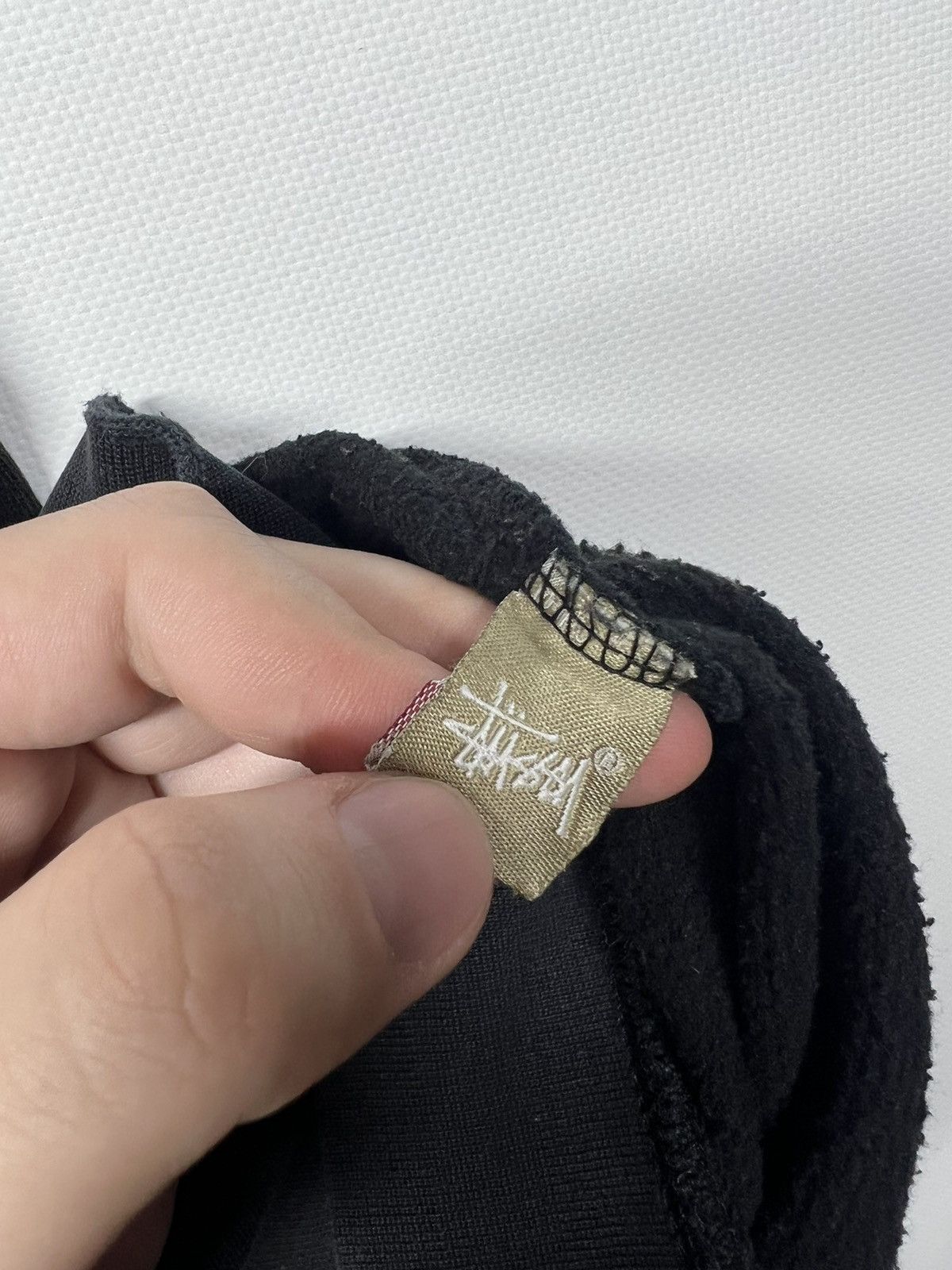 Stussy × Vintage Vintage Y2k Stussy Skull☠️ Thrashed World Tour Sweatshirt 00s Size US L / EU 52-54 / 3 - 18 Thumbnail
