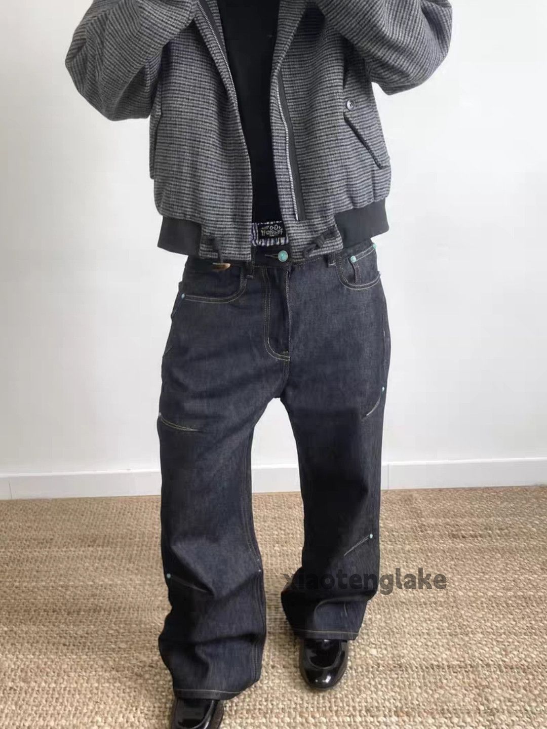Jean Unisex utility punk yuppie skate hiphop baggy pants Size US 32 / EU 48 - 8 Thumbnail