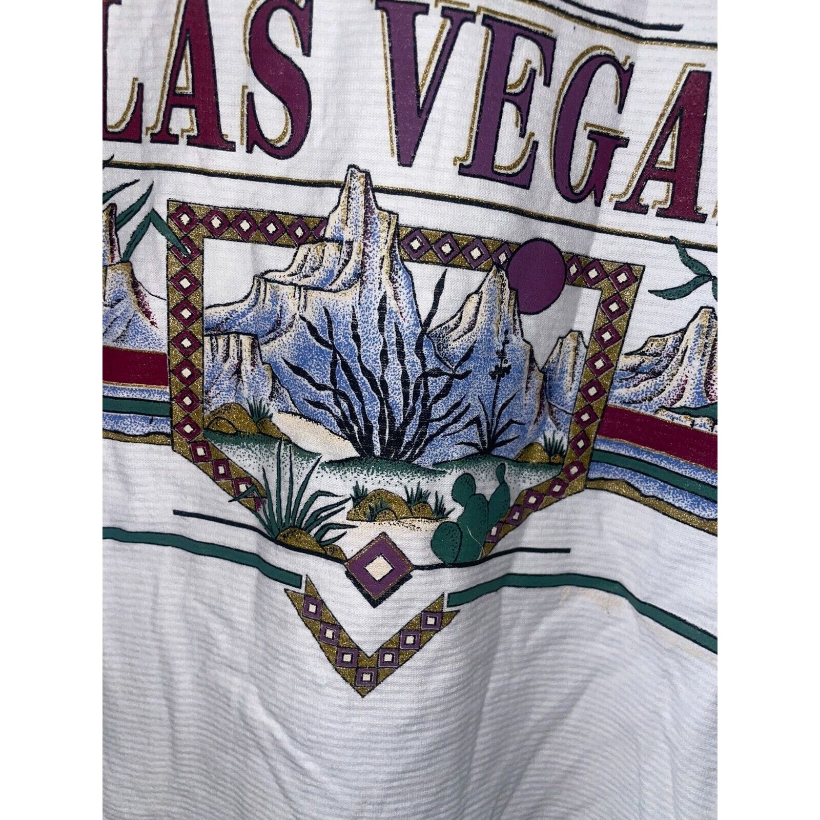 Vintage Vintage Las Vegas Casino Nevada Striped White L Shirt VTG Size US L / EU 52-54 / 3 - 5 Thumbnail