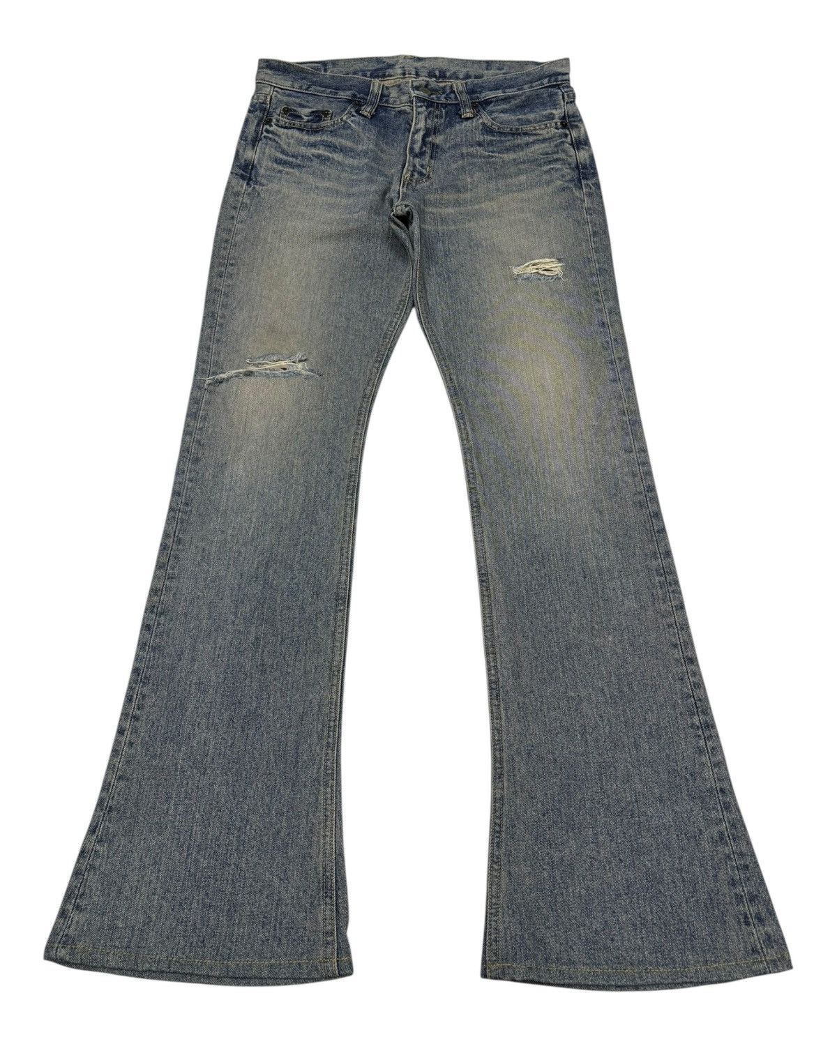 Yasuyuki Ishii Flare Jeans Brappers Japanese Bootcut Denim Jeans Size US 31 - 1 Thumbnail