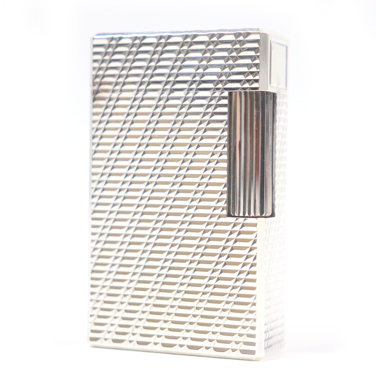 Other Dupont Line 1 Check Pattern Square Lighter Metal Lighter DUTY FREE for USA