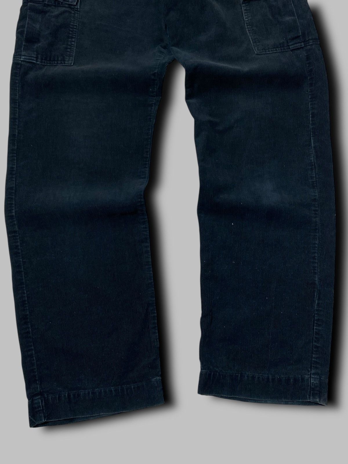 Polo Ralph Lauren Polo Ralph Lauren Vintage Corduroy Cargo Pants Relaxed Black Size US 33 - 5 Thumbnail