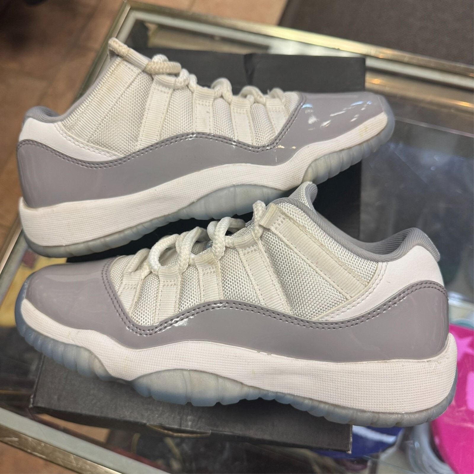 Jordan Brand Air Jordan 11 Retro Low White/University Blue Grey Sz 4.5Y Size US 5 / EU 37 - 1 Thumbnail