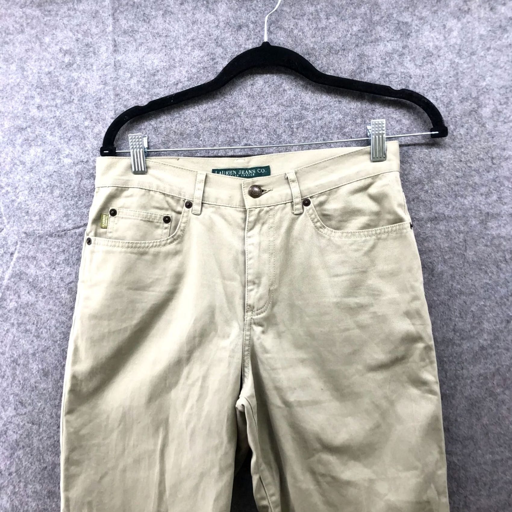 Ralph Lauren VINTAGE? Lauren Ralph Lauren Capri Chino Pants Womens Size 4 Olive Green Cotton Straight Size 27" / US 4 / IT 40 - 3 Thumbnail