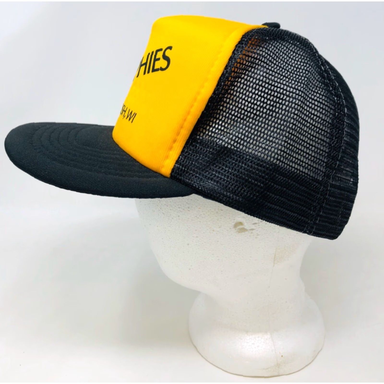 Kapital VINTAGE 1980’S C-J’S TROPHIES Oshkosh Wisconsin Advertising Trucker Hat Cap Snap Nike? Size ONE SIZE - 3 Thumbnail