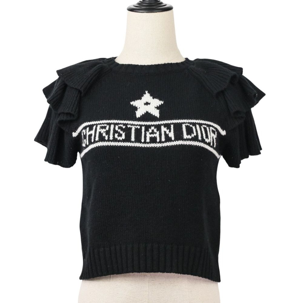 Dior Dior Christian Dior 324S13AM003 100% Cashmere Knitwear Natural Material Tops 324S13AM003 DUTY FREE for USA Size ONE SIZE - 1 Thumbnail