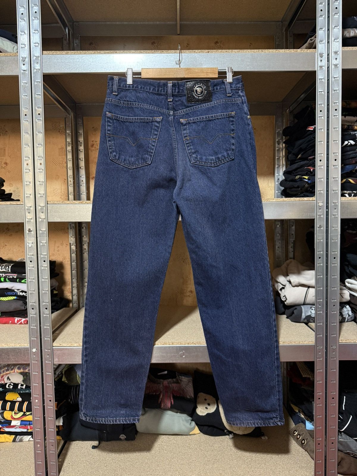 パンツ 90s vintage VERSACE JEANS COUTURE pants Vintage 90's Versace Couture Jeans Blue Jeans Made in Italy