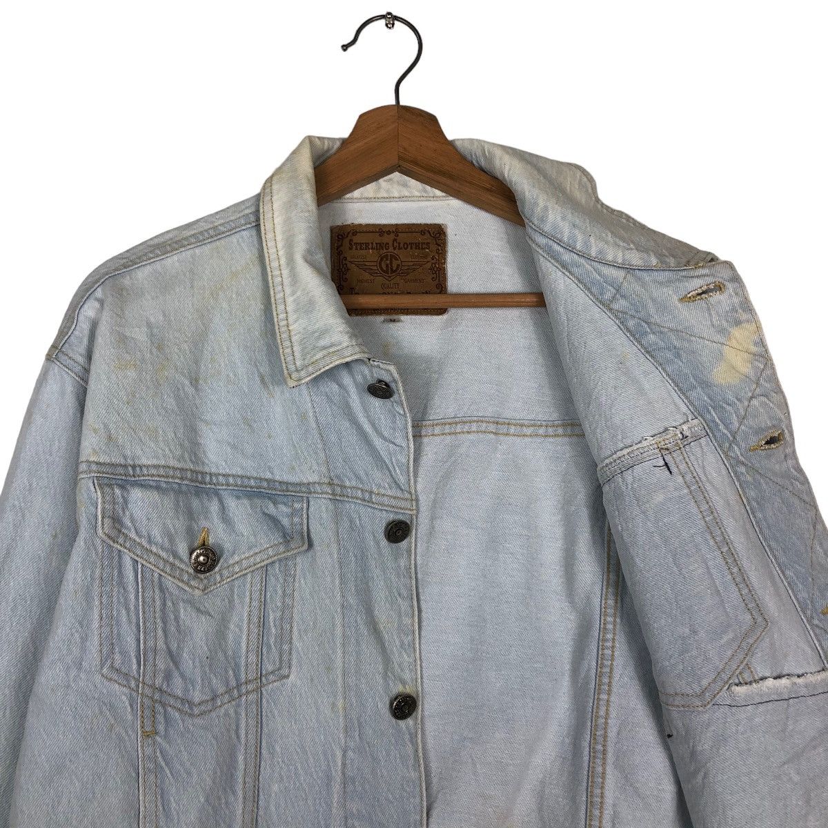 Vintage Vintage Cropped Denim Trucker Jacket Sterling Japan Kapital Size US M / EU 48-50 / 2 - 12 Thumbnail