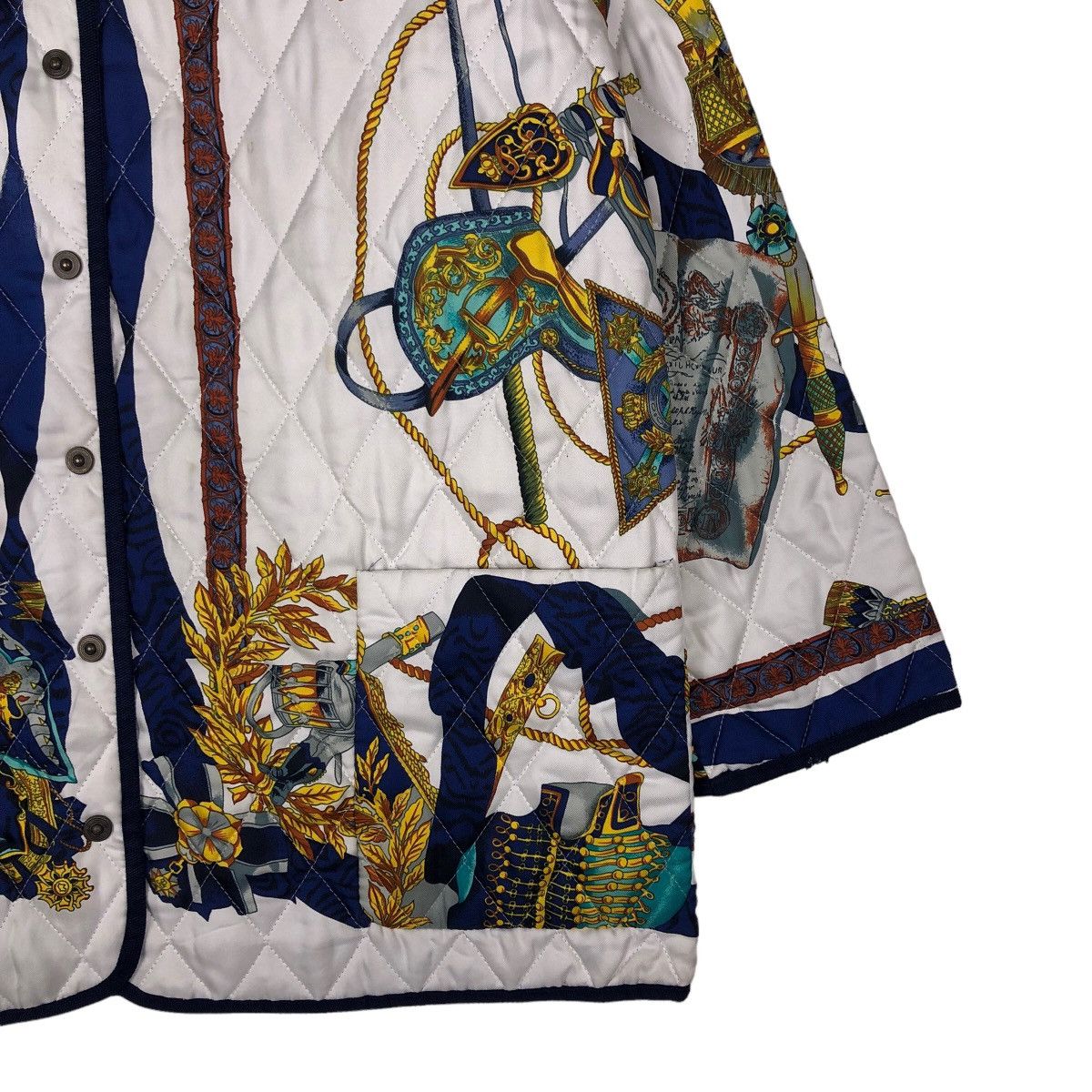 Japanese Brand 🔥Vintage Heavy Art Design Quilted Jacket Motomachi Japan Size US M / EU 48-50 / 2 - 6 Thumbnail