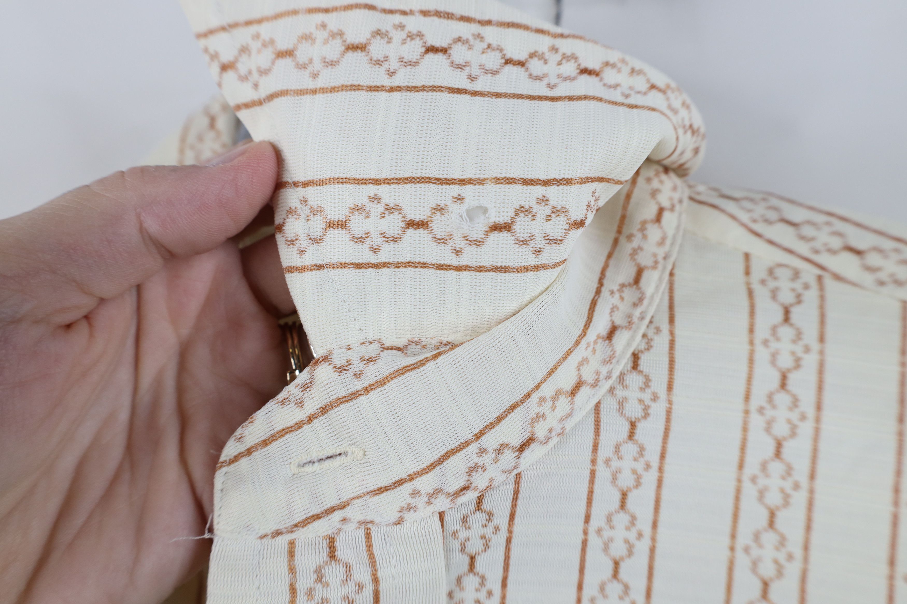 Vintage Vintage 60s Streetwear Knit Short Sleeve Button Shirt USA Size US M / EU 48-50 / 2 - 6 Thumbnail