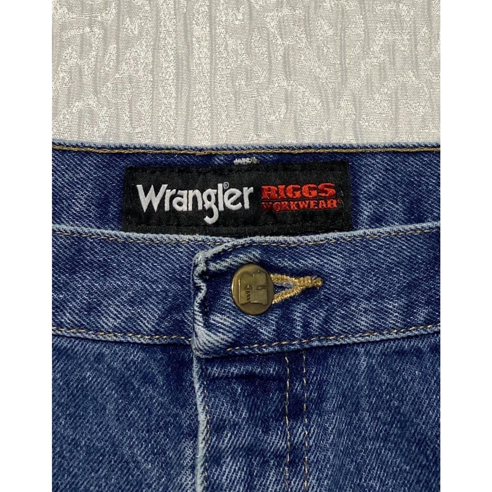 Wrangler Wrangler RIGGS Workwear Jeans Mens 40x30 Blue Denim Carpenter Hammer Loop Pockets Zip Size US 40 / EU 56 - 7 Thumbnail