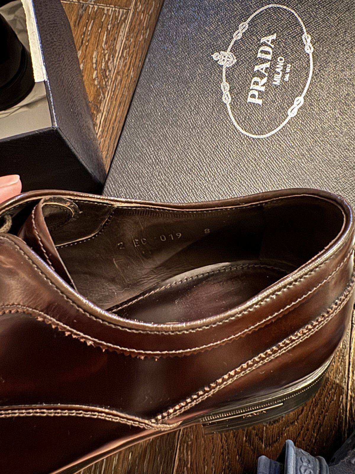 Prada Prada Men Oxford Shoes Size US 8 / EU 41 - 6 Thumbnail