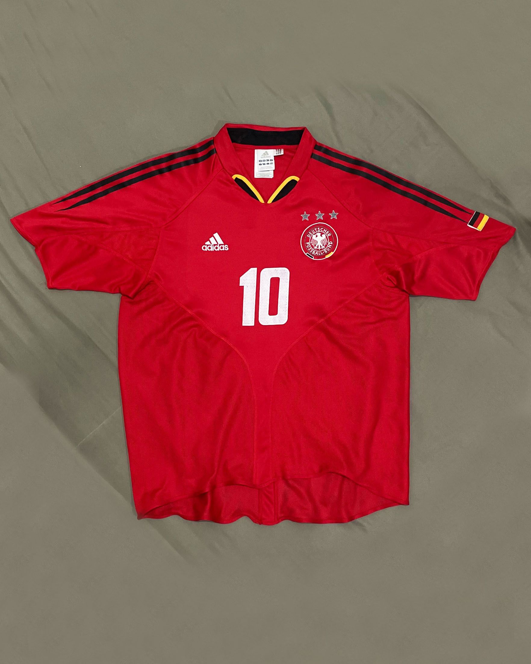 Adidas Germany Third Kit 2004 Name set Kuranyi (10) Size US L / EU 52-54 / 3 - 1 Thumbnail