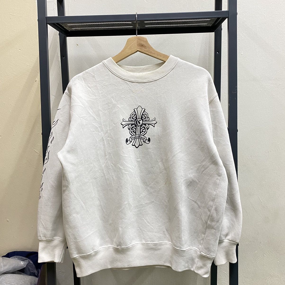 Japanese Brand JAPANESE BRAND SWEATSHIRT BIG LOGO INSPIRED BY CHROME HEARTS Size US S / EU 44-46 / 1 - 2 Thumbnail