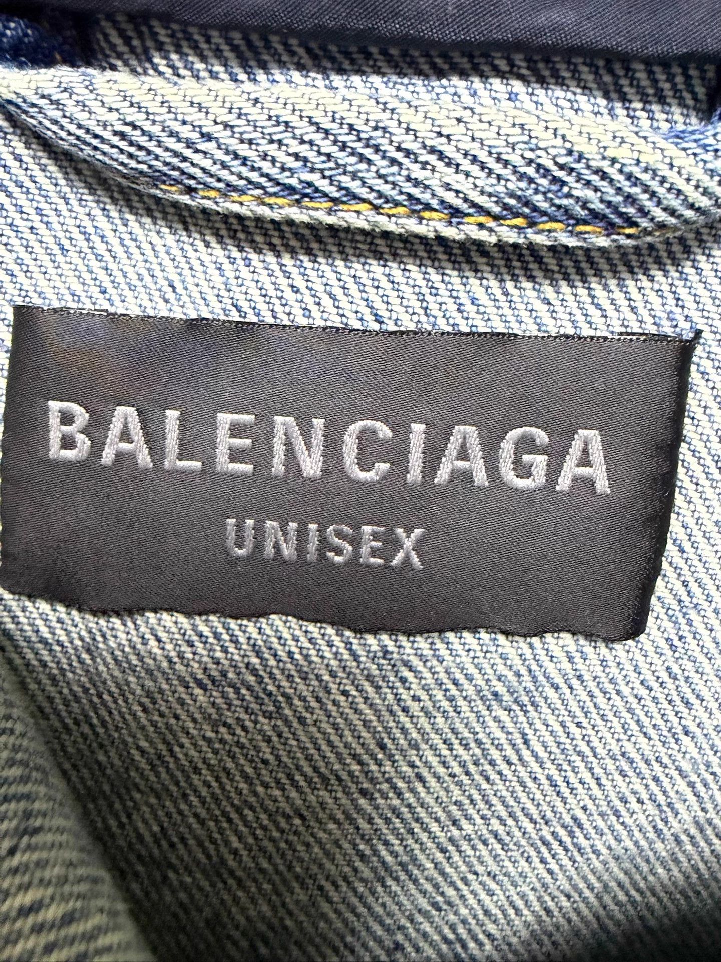 Balenciaga Balenciaga Denim Unisex Hoodie Size US S / EU 44-46 / 1 - 3 Thumbnail