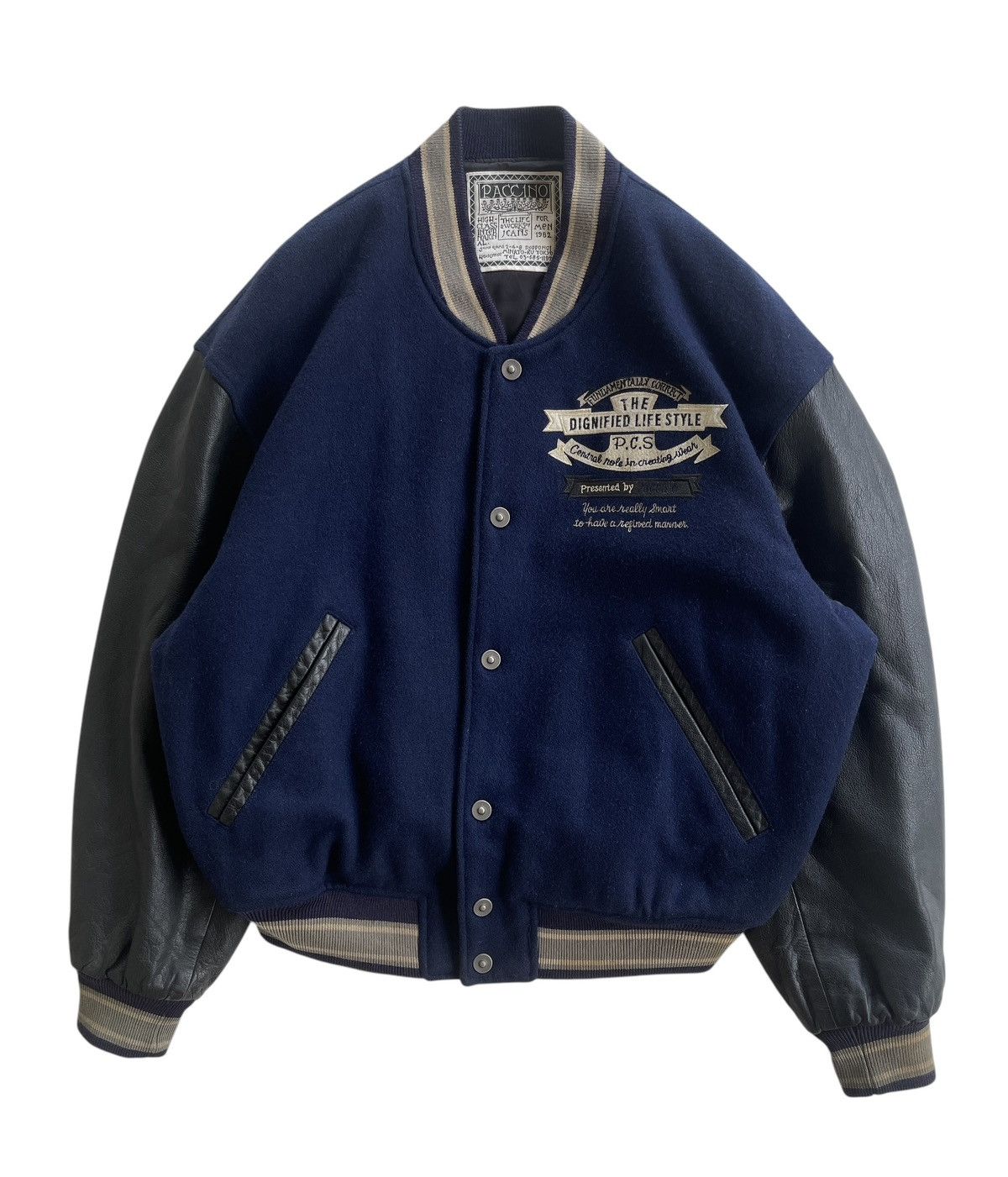 Vintage Vintage 90s Paccino Varsity Jacket Size US L / EU 52-54 / 3 - 1 Thumbnail