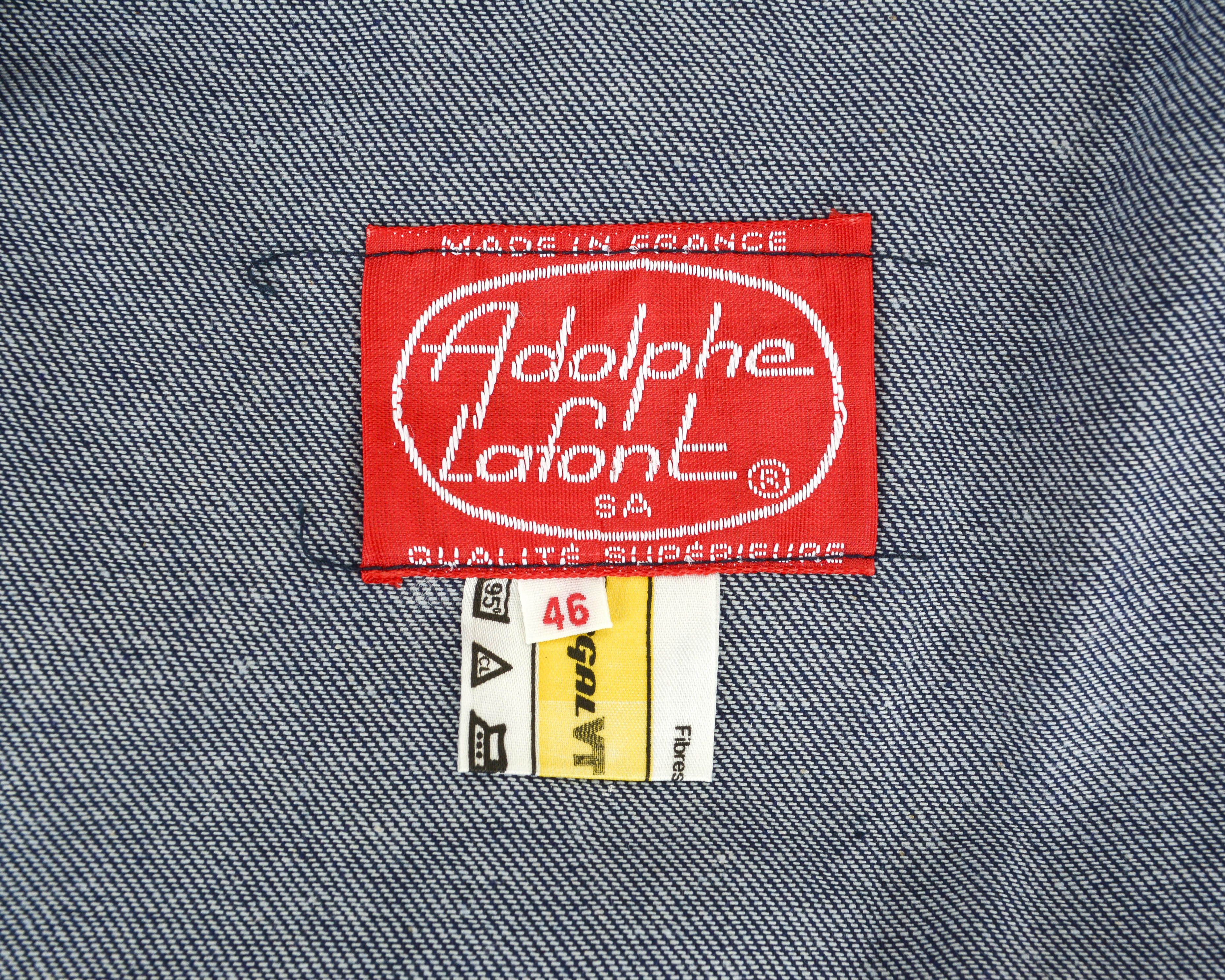 Vintage Adolphe Lafont Sanfor Brand new unworn 1970s pants trousers Size US 32 / EU 48 - 5 Thumbnail