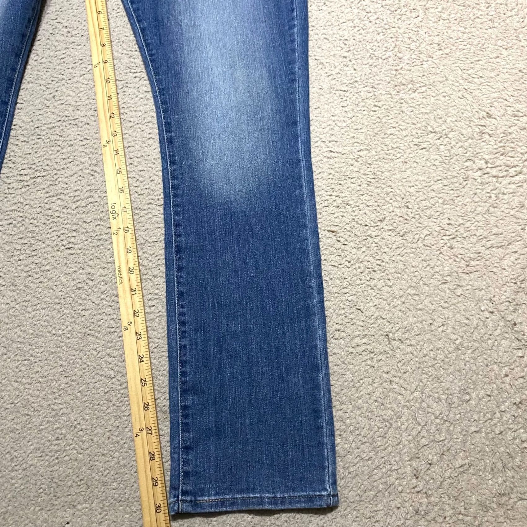 Levi's Levi's Signature Jeans Blue Denim Medium Wash 16 Regular 5-Pocket Straight Mid Rise Womens Jeans Size 38" / US 16 / IT 52 - 6 Thumbnail