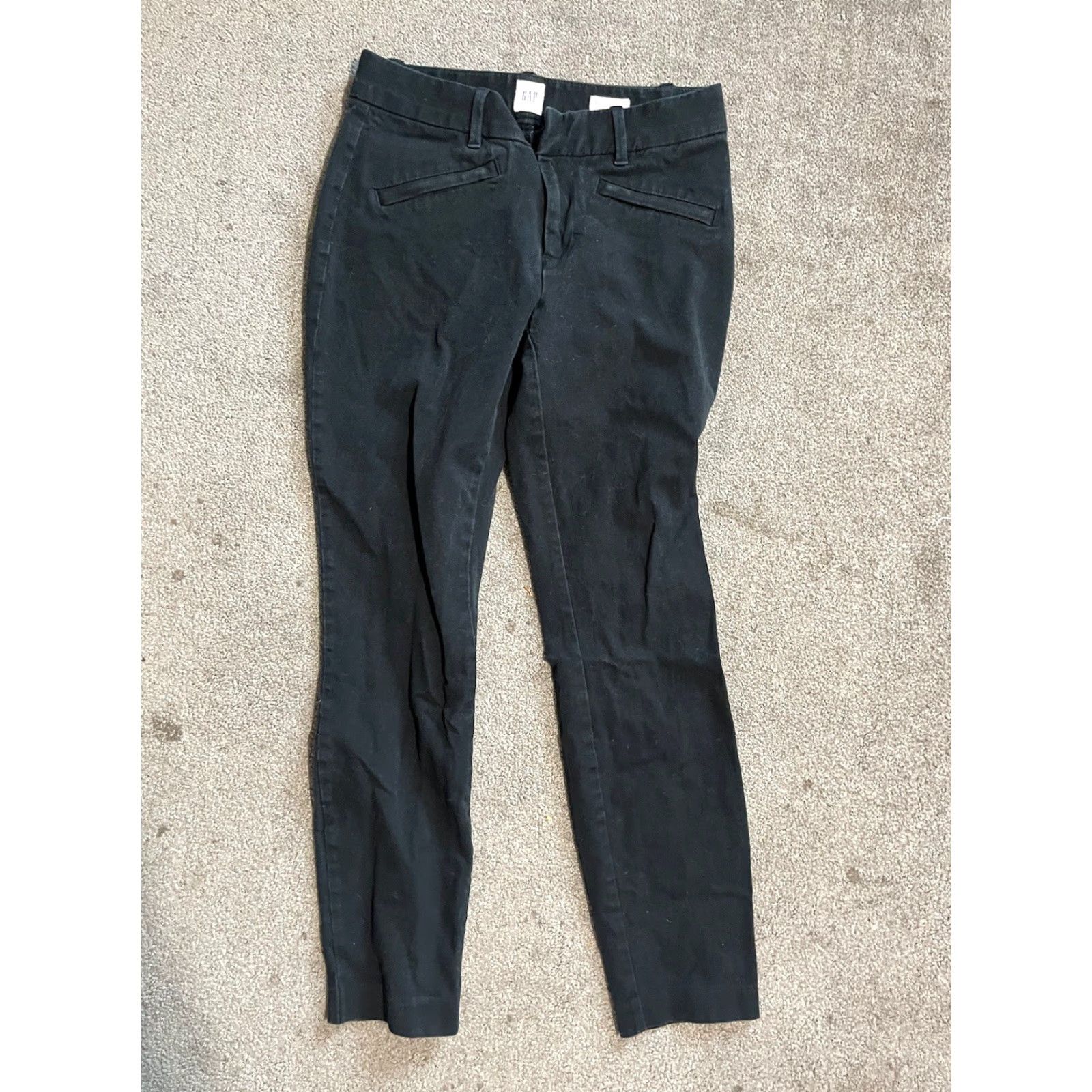 Gap Women's Gap Signature Curvy Skinny Ankle Pants Black Formal Sz 2 Size 26" / US 2 / IT 38 - 2 Thumbnail