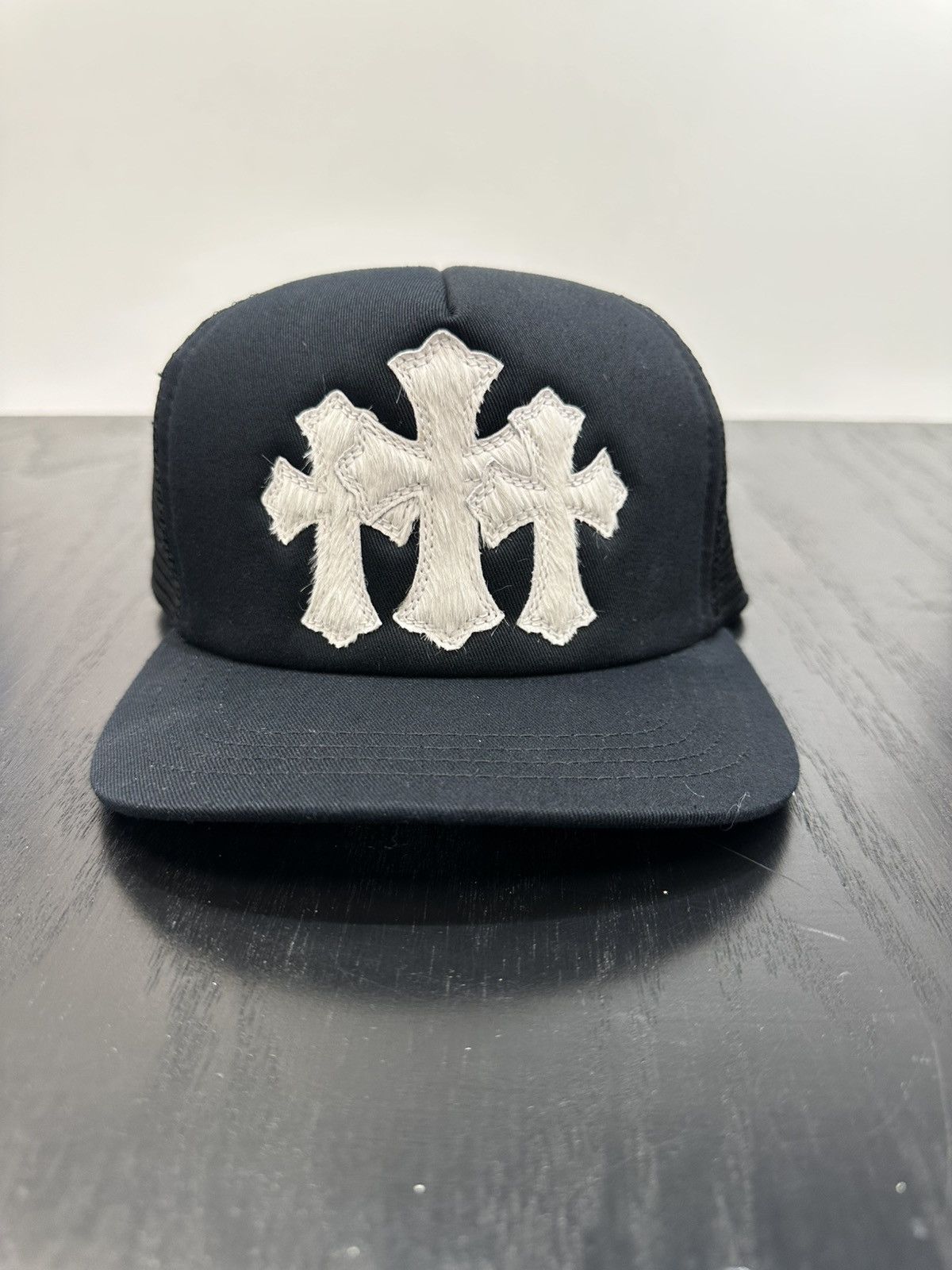 Chrome Hearts CHROME HEARTS PONY HAIR TRUCKER HAT Size ONE SIZE - 1 Thumbnail