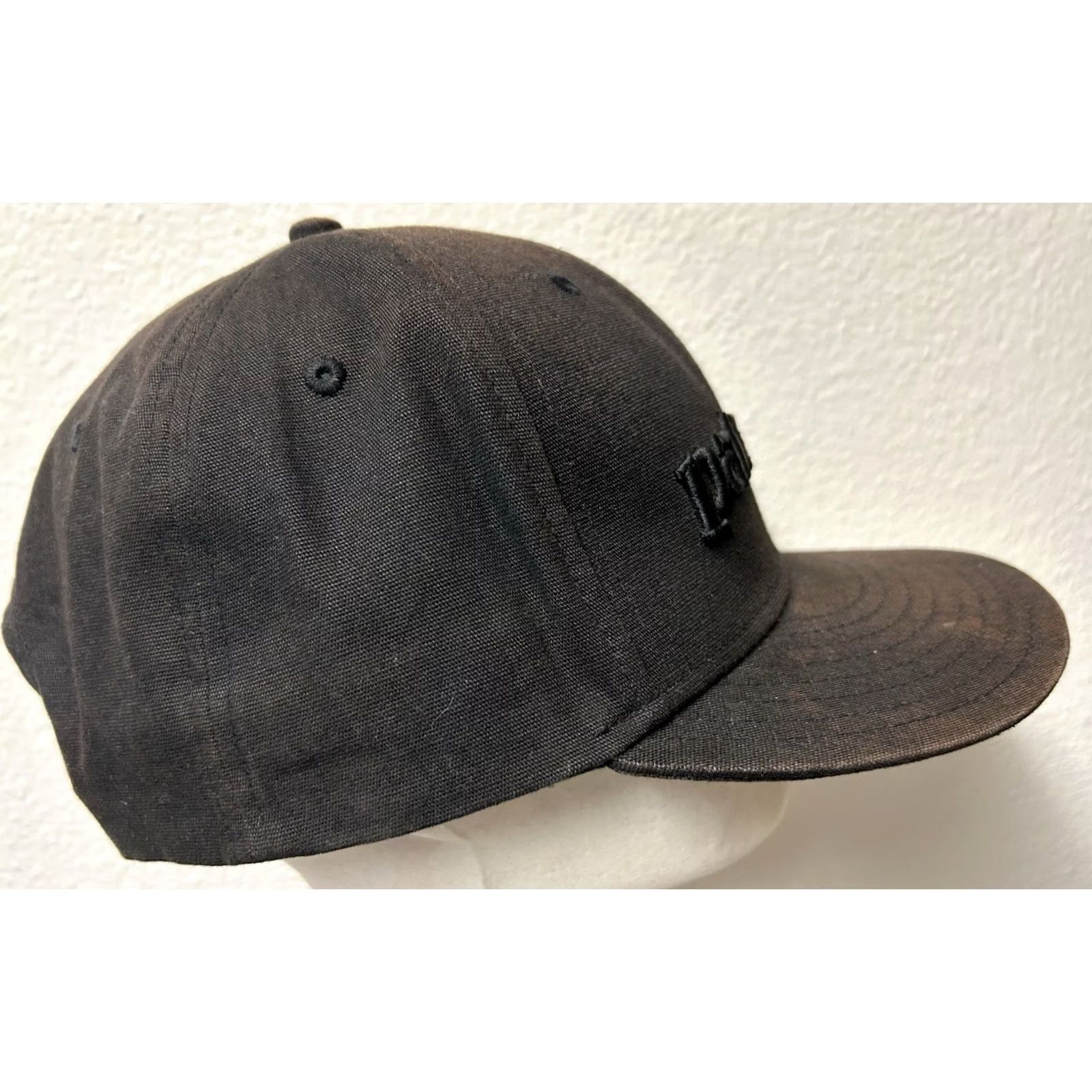 Patagonia VINTAGE Patagonia Spellout Raised Letters Roger That Snapback Hat Black Faded Men One Size Adjustable Hats Size ONE SIZE - 3 Thumbnail