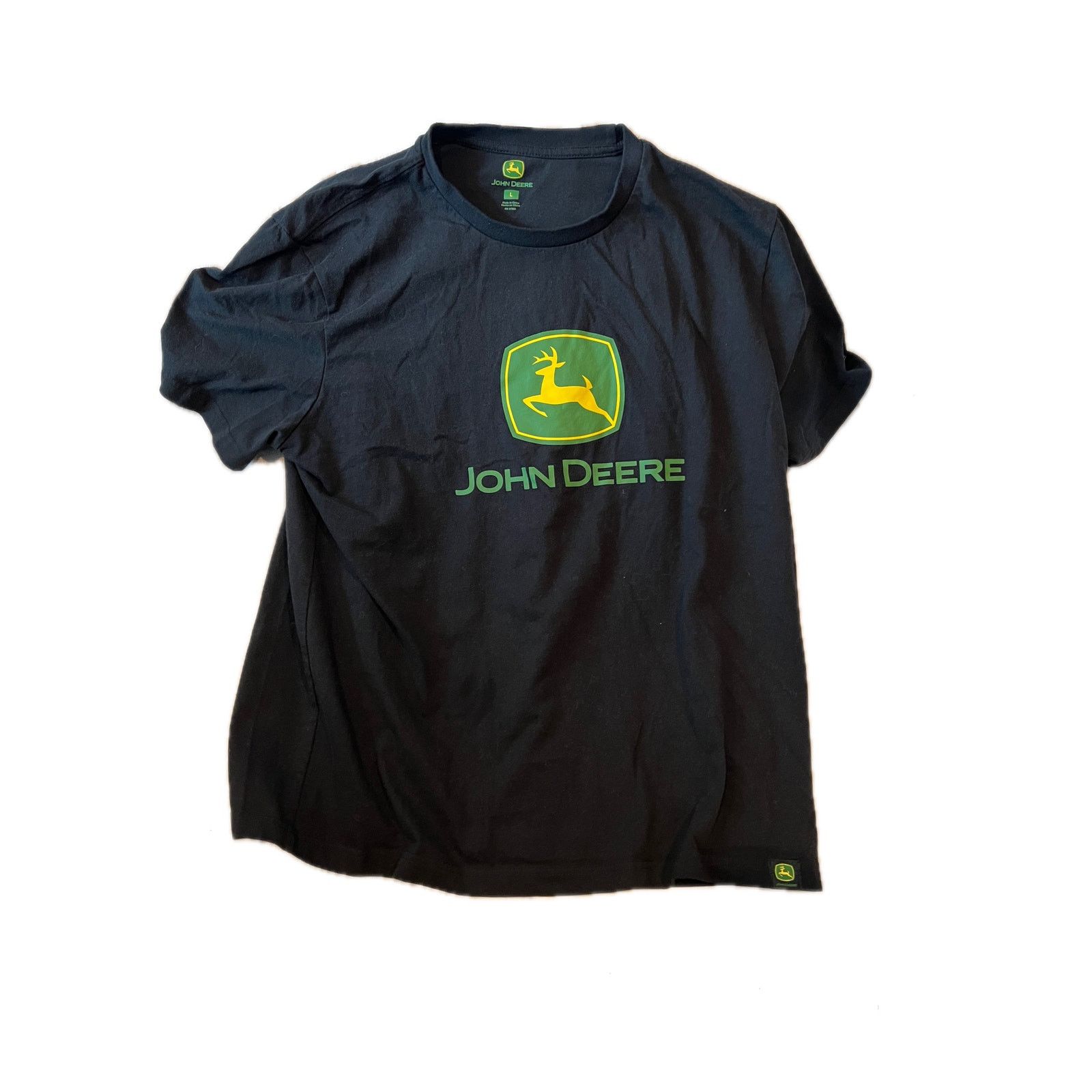 John Deere John Deere Black T-Shirt Mens L Size US L / EU 52-54 / 3 - 1 Thumbnail