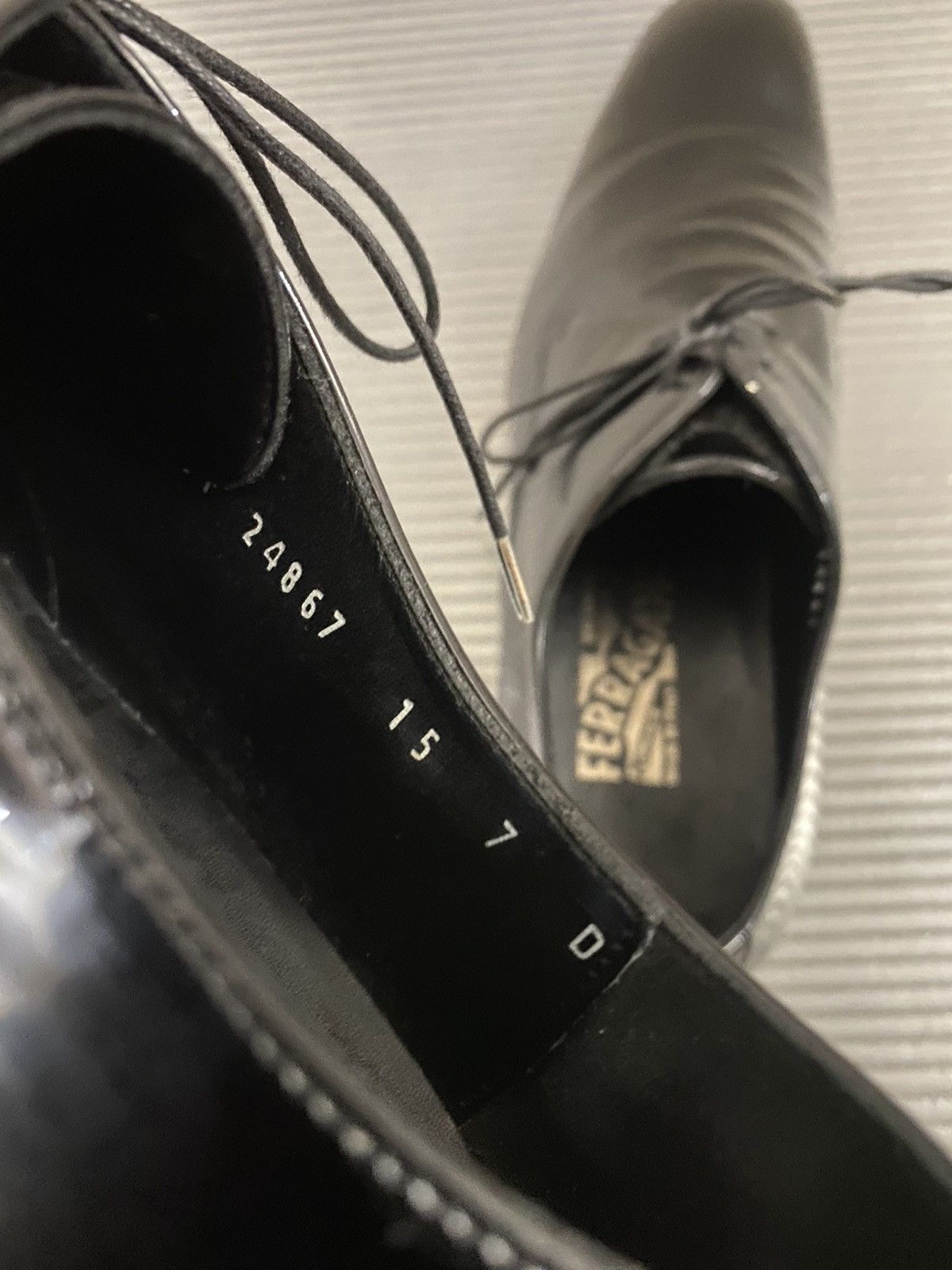 Salvatore Ferragamo Ferragamo 🇮🇹 black patent leather Marte formal derby 7 NEW Size US 7 / EU 40 - 7 Thumbnail