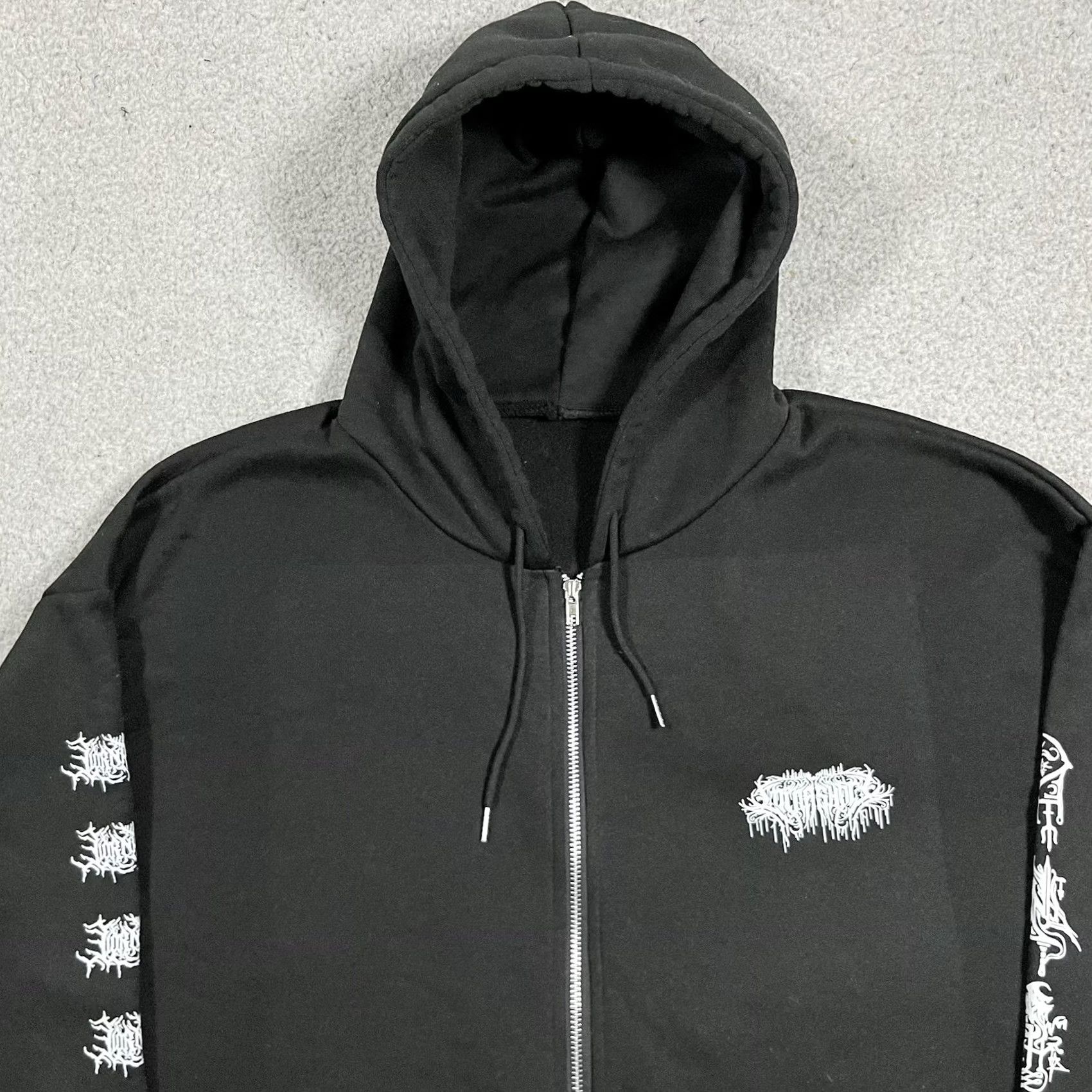 Vintage Lorna Shore Hoodie Men XL Sweatshirt Full Zip Graphic Print Hooded Black Size US XL / EU 56 / 4 - 5 Thumbnail