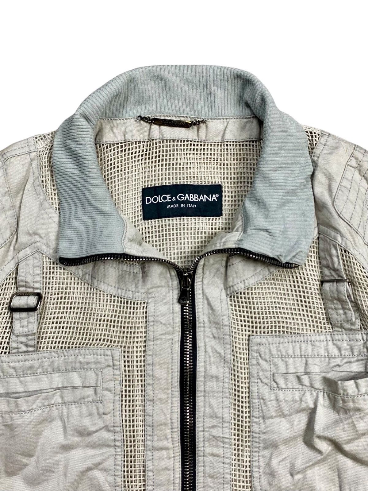 Dolce & Gabbana FW 2007 Dolce & Gabbana Archive Mesh Bondage Bomber Jacket Size US M / EU 48-50 / 2 - 8 Thumbnail