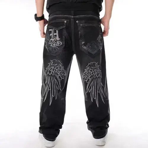 Other Loose Baggy Jeans Hiphop Skateboard Denim Pants Size US 36 / EU 52 - 1 Thumbnail