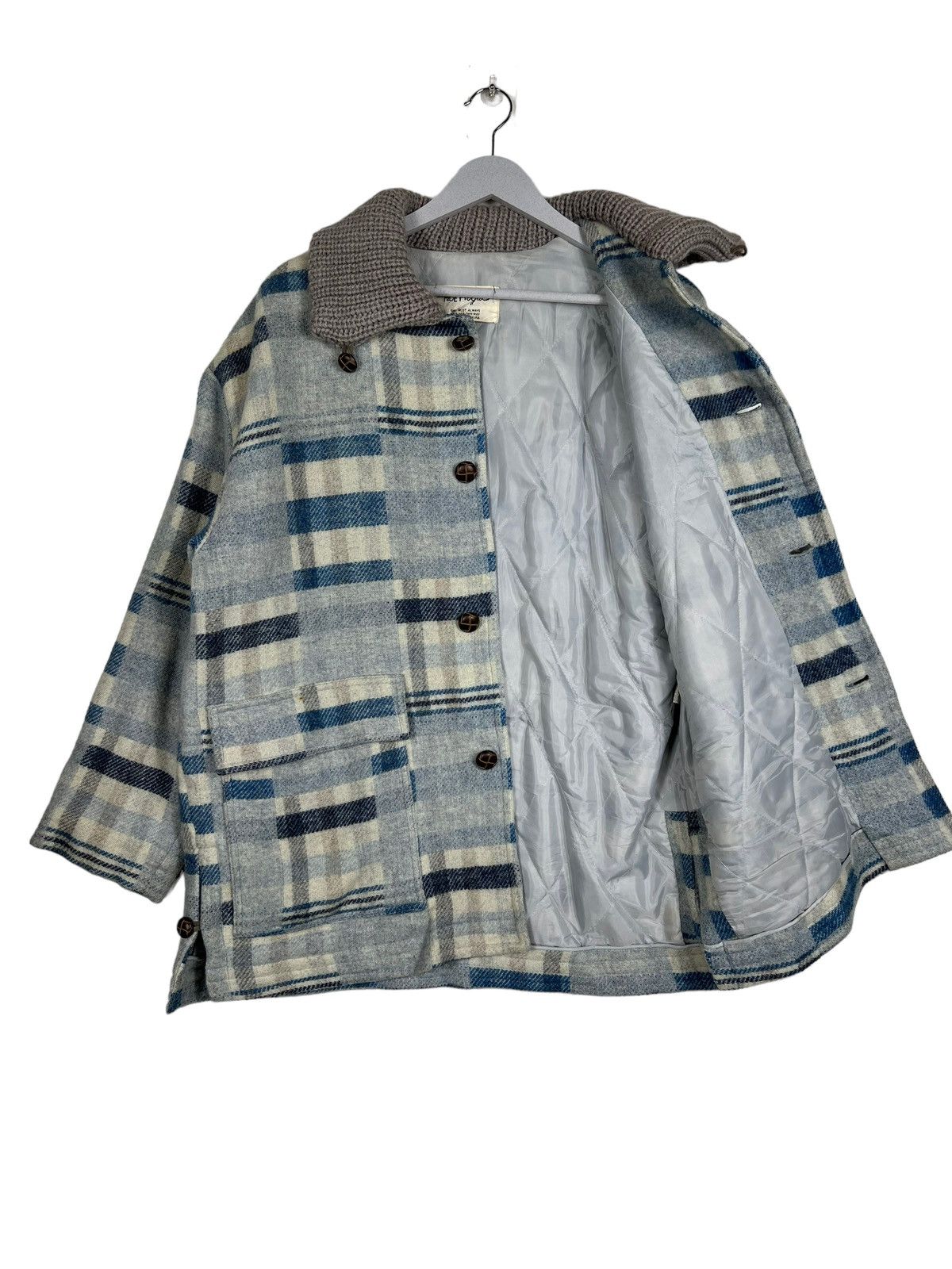 Japanese Brand 🔥 PAT HAGUE NAKAMURA WOOL PATCHWORK RIM COAT JACKET Size US L / EU 52-54 / 3 - 9 Thumbnail