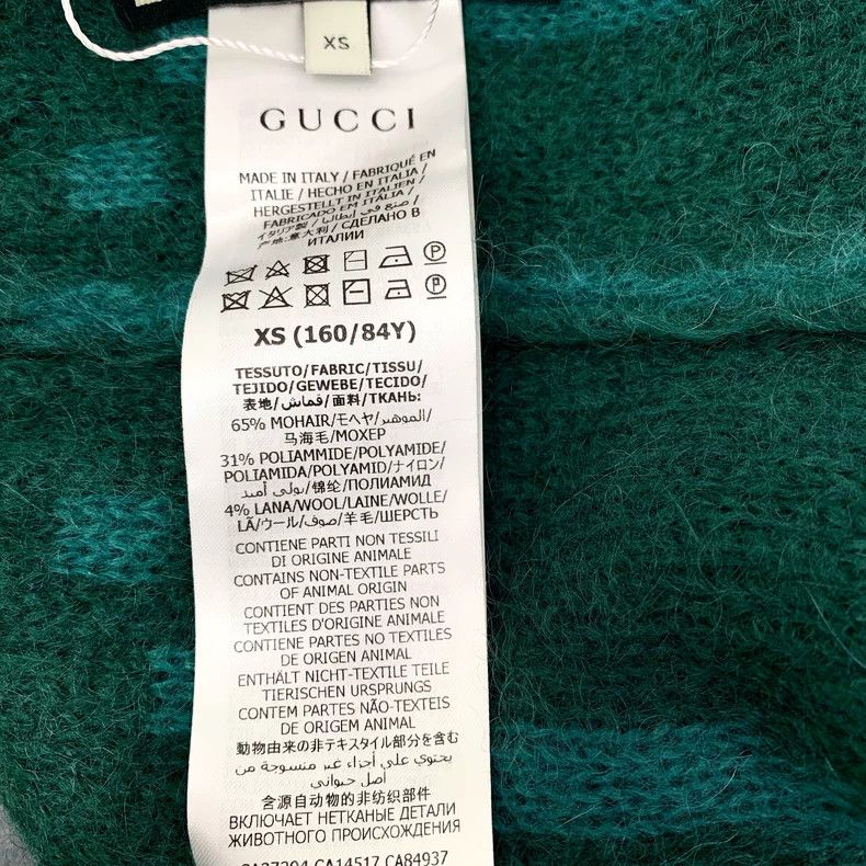 Gucci Gucci Color-blocking logo printed full-print horse sea wool Size XS / US 0-2 / IT 36-38 - 6 Thumbnail