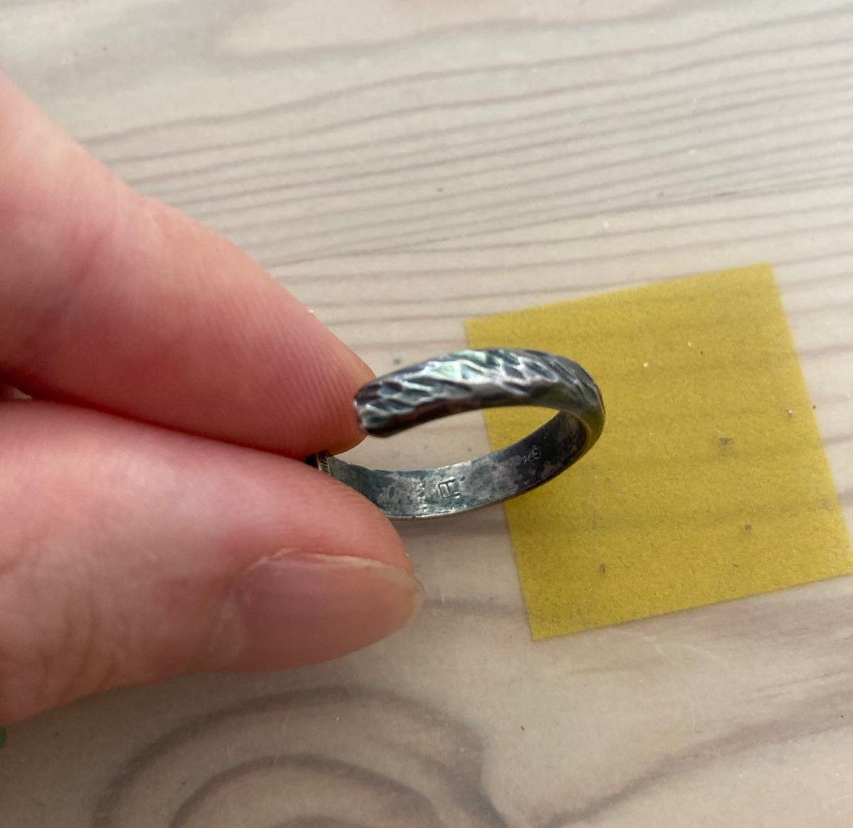 Chin Teo Chin Teo Pattern 925 Silver Ring 8 56 adjustable Size ONE SIZE - 3 Thumbnail