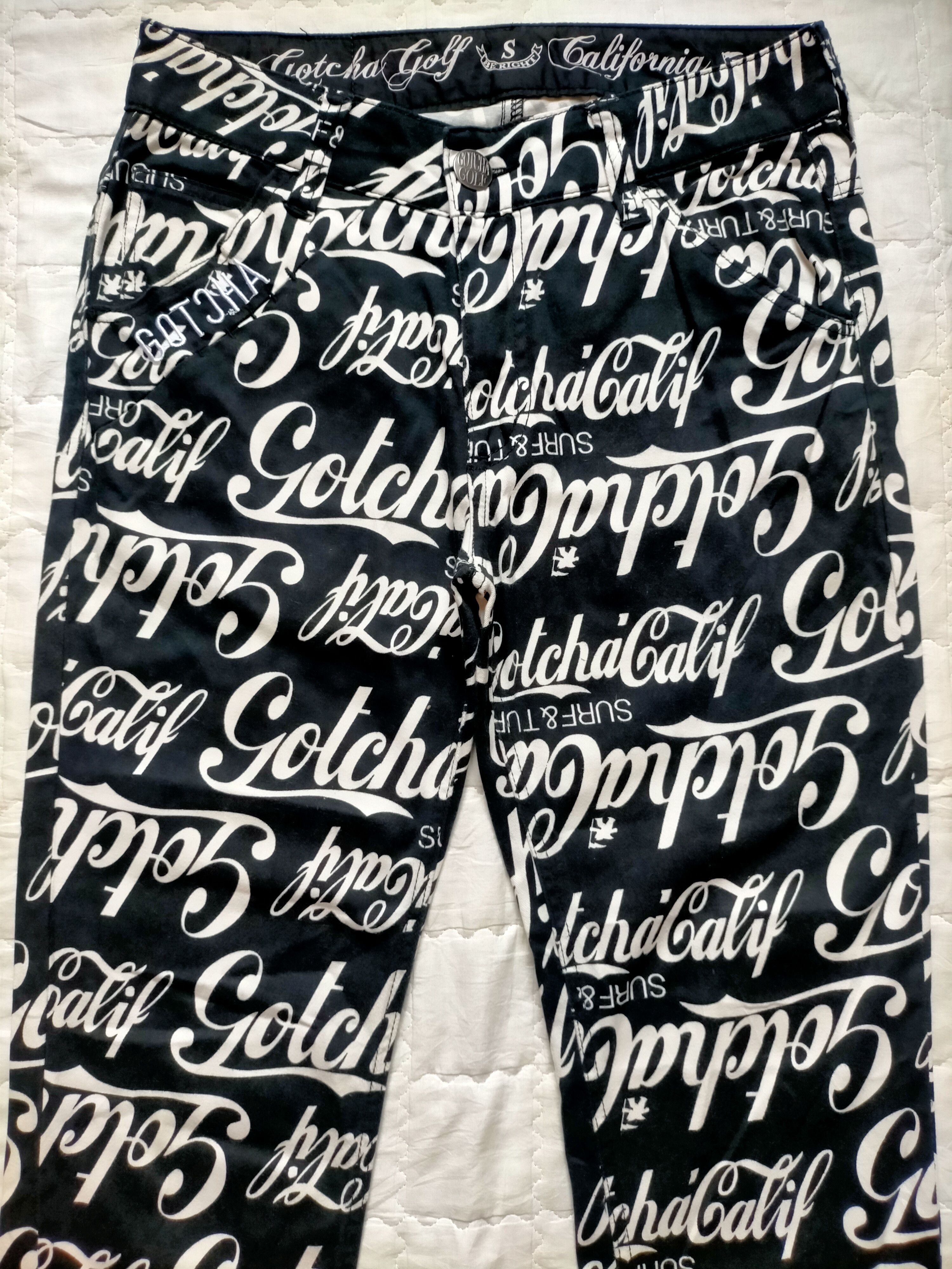 Gotcha ⚡Rare Gotcha Golf embroidered Logo Full Print Pants Size US 30 / EU 46 - 6 Thumbnail
