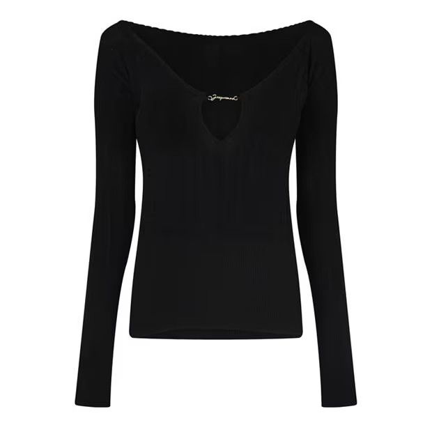 Jacquemus o1g2r1mq1024 Long Sleeve T-Shirts in Black Size M / US 6-8 / IT 42-44 - 1 Thumbnail