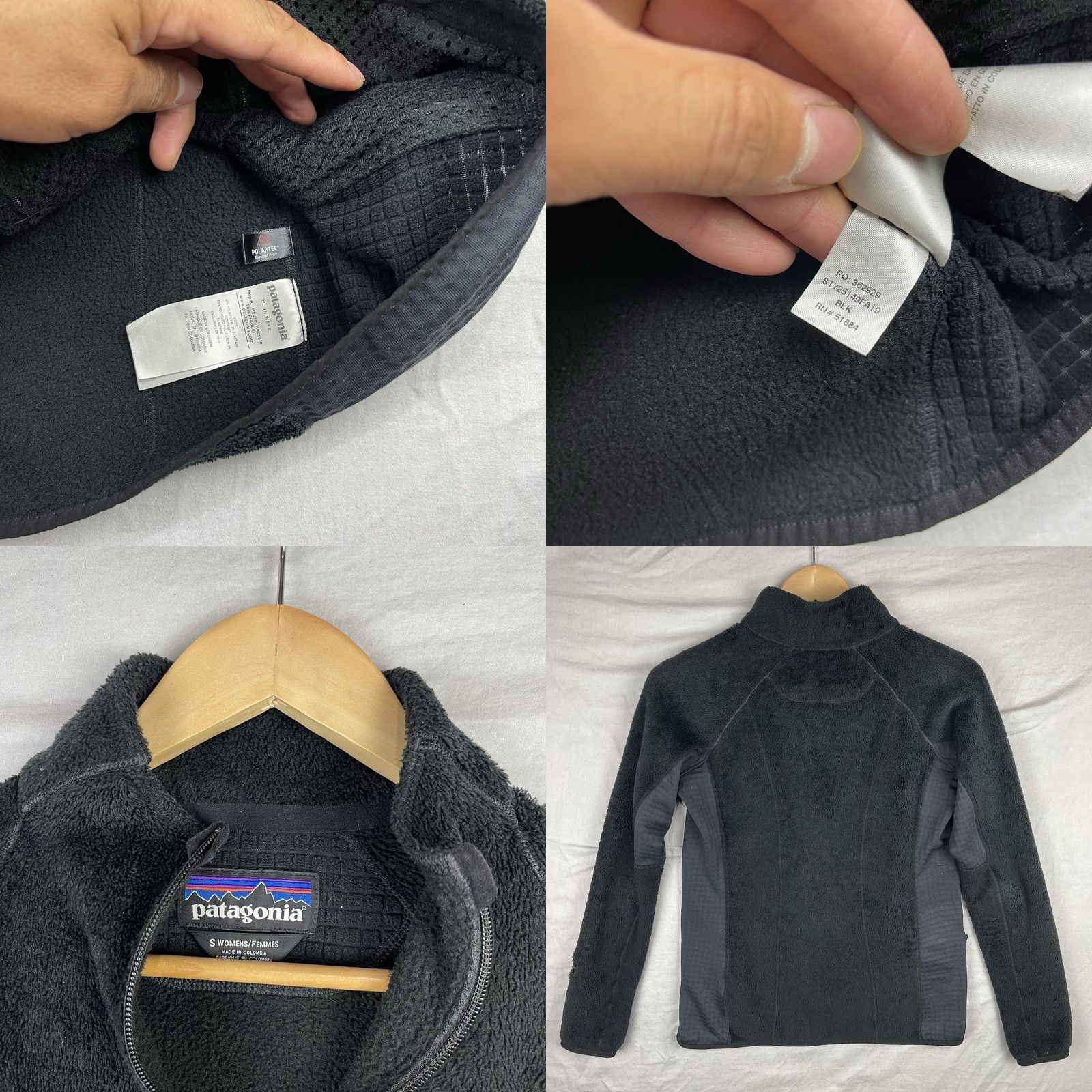 Patagonia Patagonia Jacket Womens Small Black R2 Regulator Polartec Fleece Zip Up 25149 Size S / US 4 / IT 40 - 9 Thumbnail