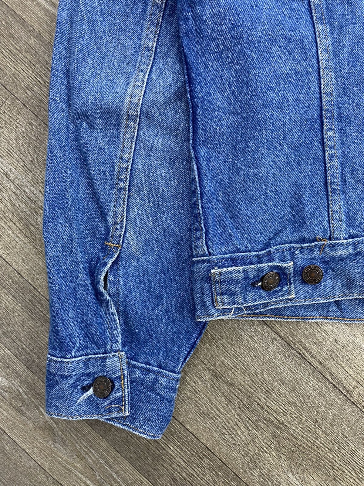 Levi's Vintage Clothing 🇺🇸1980s Vintage Levis 70649-0217 Orange Tab Blue Denim Jacket Size US L / EU 52-54 / 3 - 7 Thumbnail