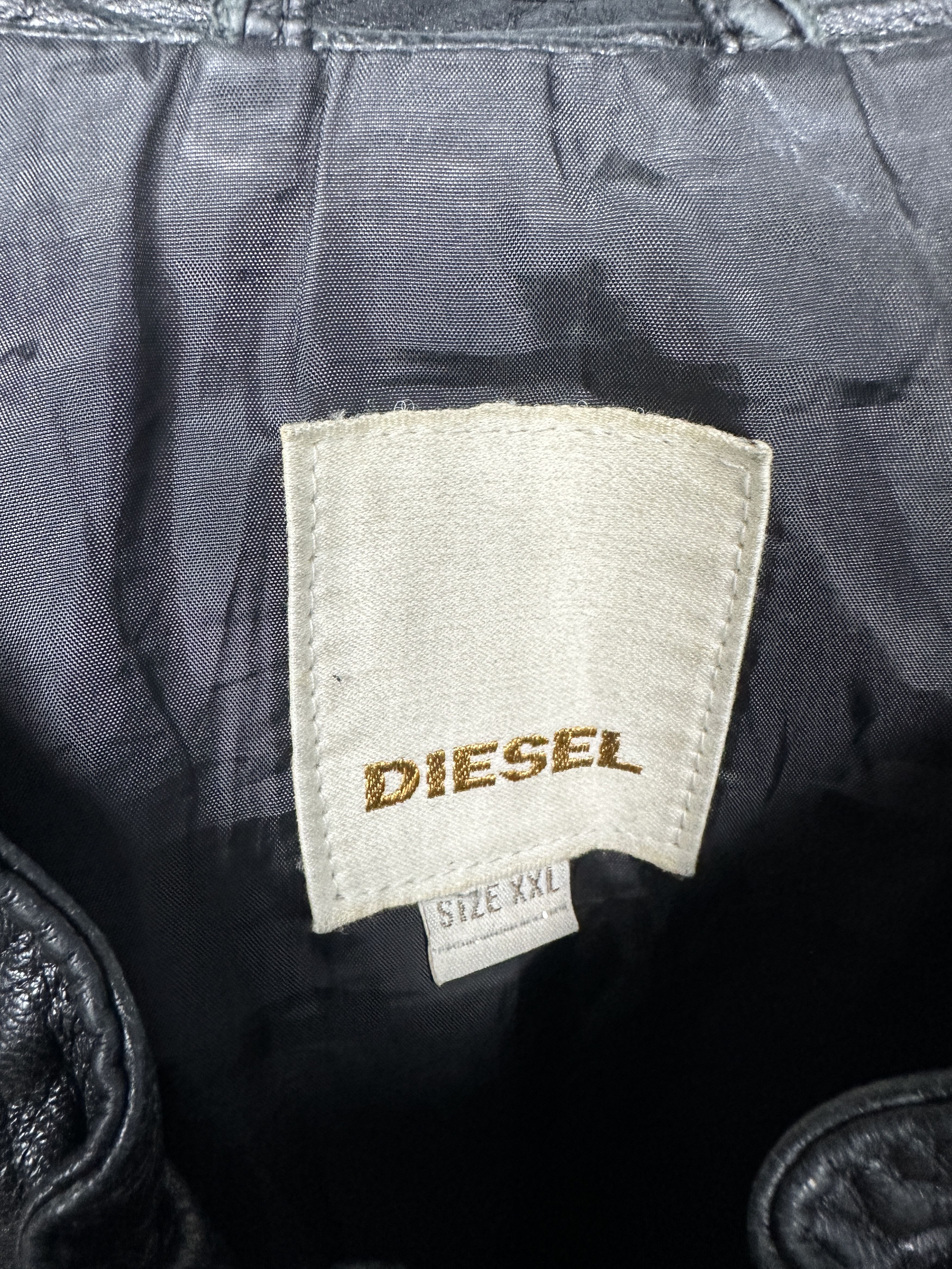 Diesel Diesel Mens Leather Jacket Size US XXL / EU 58 / 5 - 8 Thumbnail