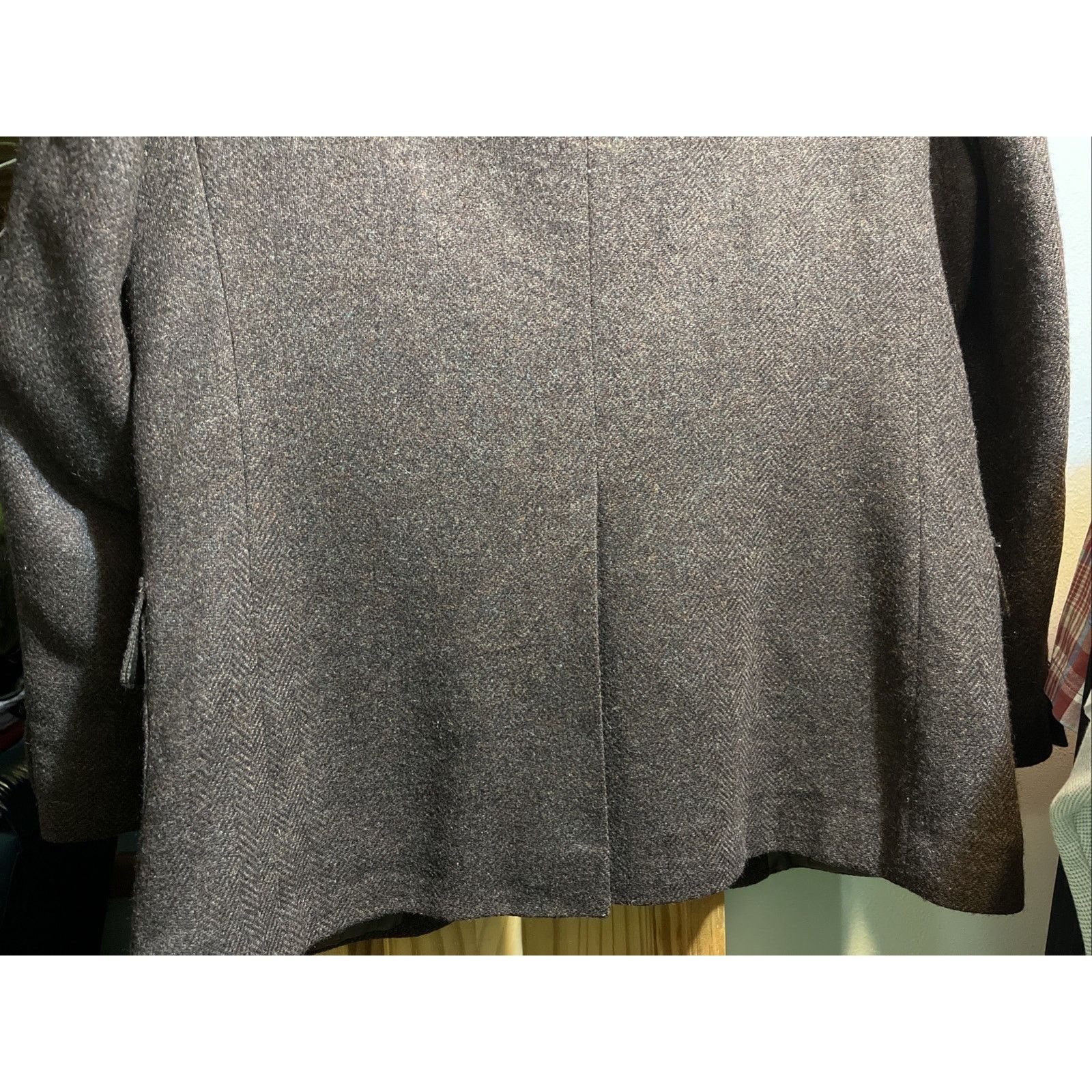 Farah Wolf Off by Farah 100% Pure Wool Brown VTG Jacket Sz 42 Reg Size US L / EU 52-54 / 3 - 9 Thumbnail