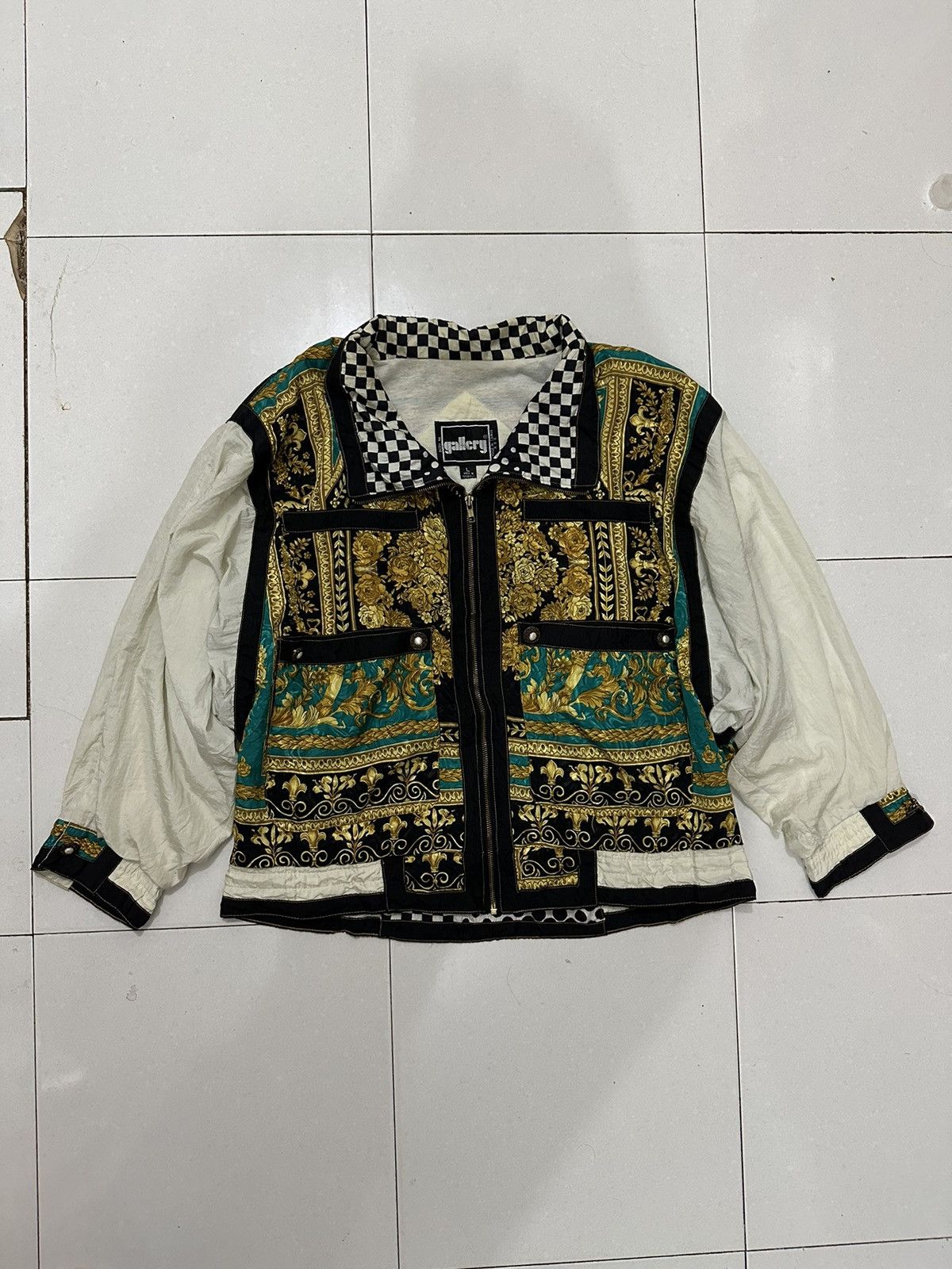 Japanese Brand 90’s Gallery Sport Inspired Versace Style Jacket Size US L / EU 52-54 / 3 - 2 Thumbnail