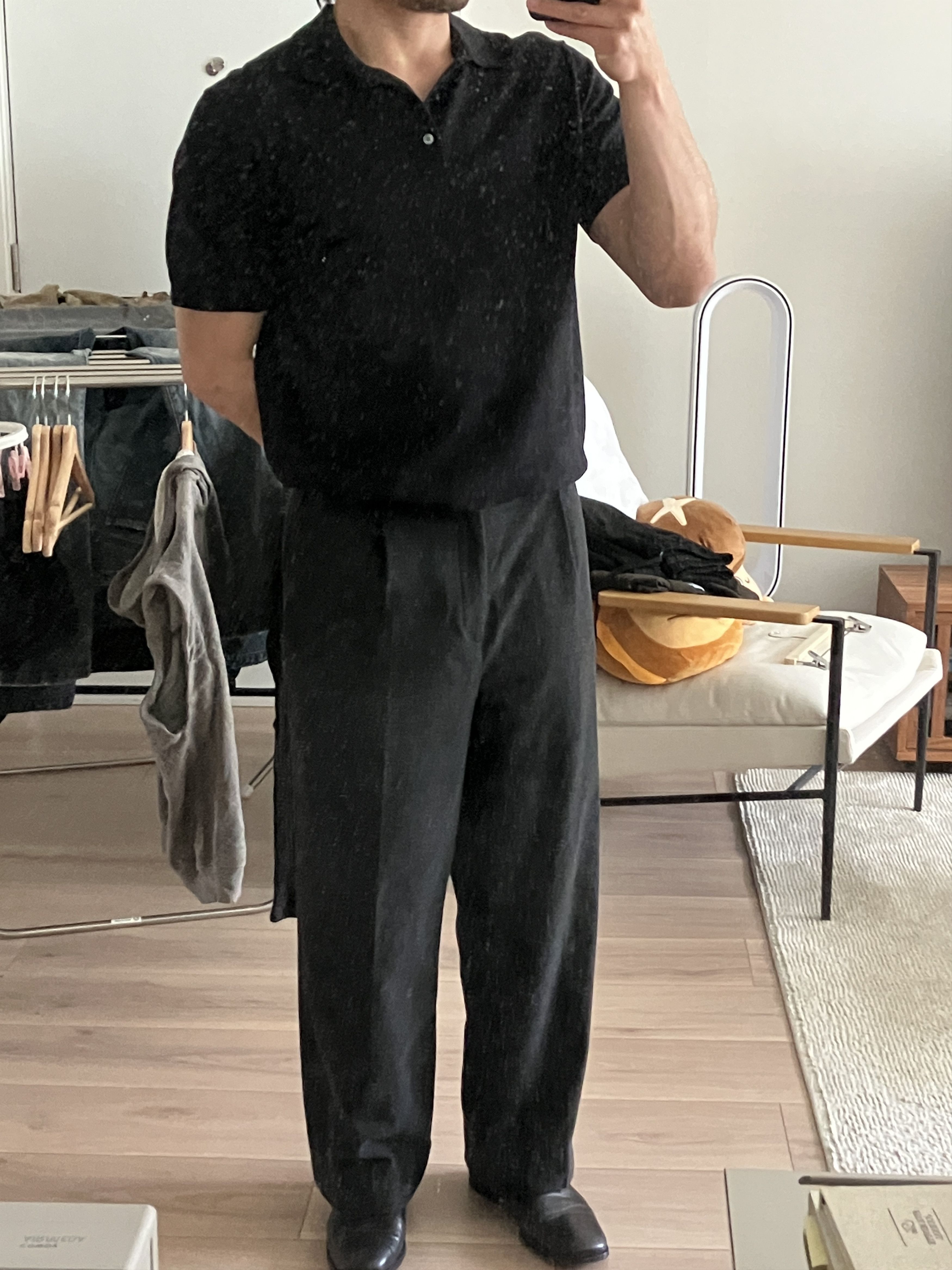 Daniel Simmons Soft Handle Essential Pleated Trousers - Charcoal Grey (30) Size US 30 / EU 46 - 6 Thumbnail