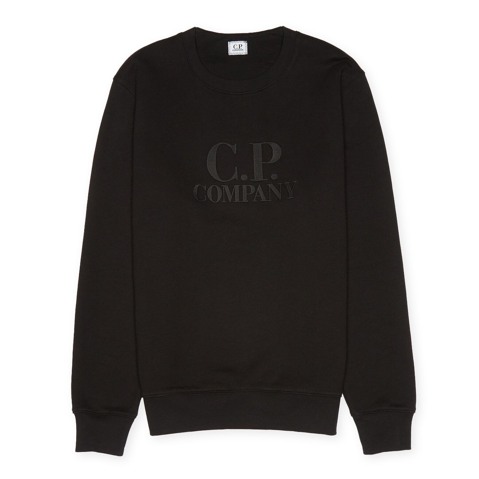 C.P. Company o1y1224 Logo Embroidered Sweatshirt in Black Size US S / EU 44-46 / 1 - 1 Thumbnail