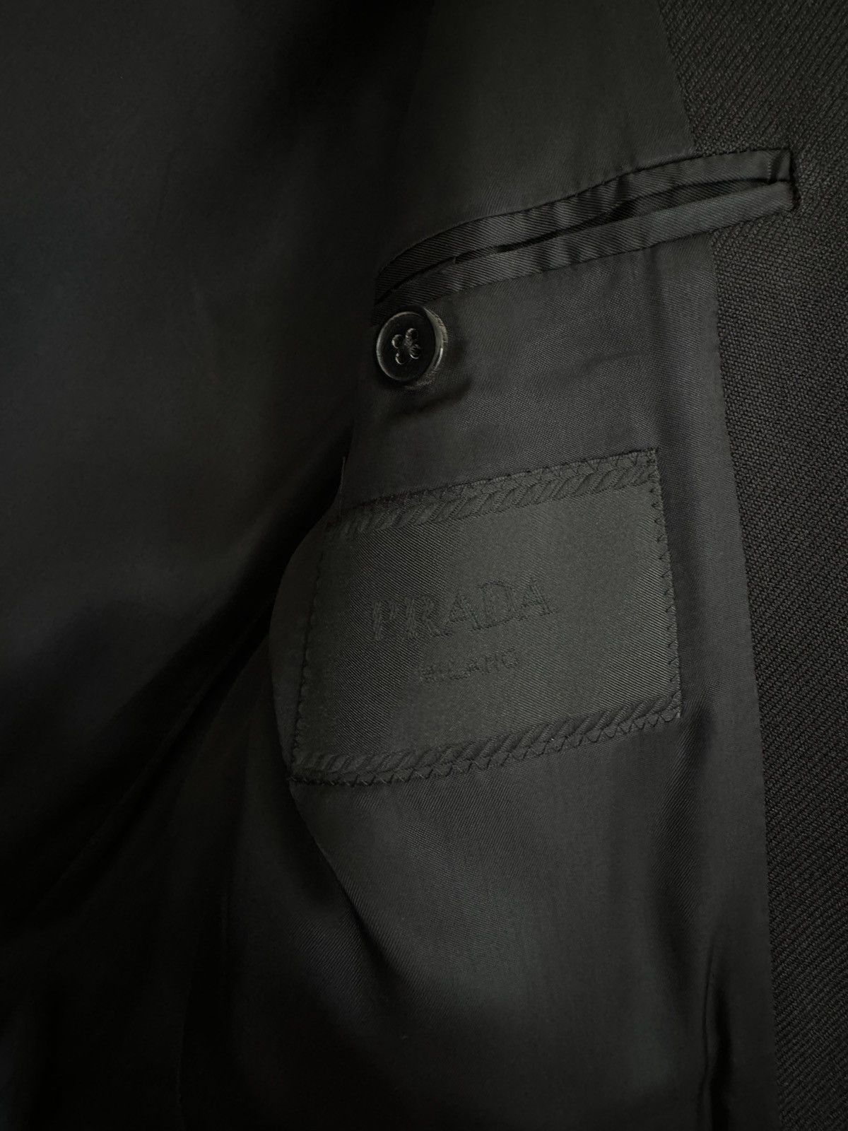 Prada FW18 Nylon Boxy Blazer Size 46R - 6 Thumbnail