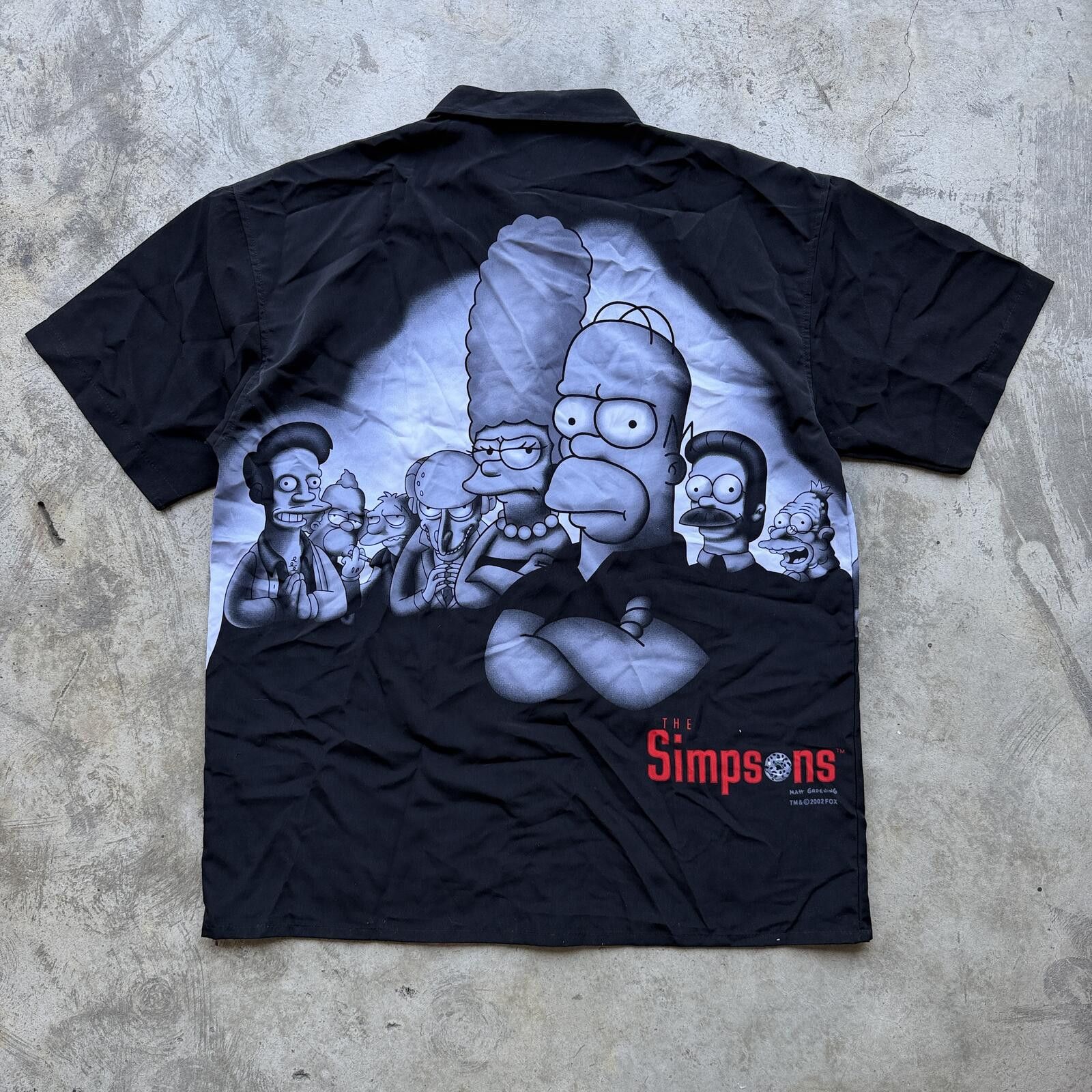 The Simpsons Vintage Y2K 2001 Simpsons Sopranos Parody Button Up Shirt Size US M / EU 48-50 / 2 - 5 Thumbnail