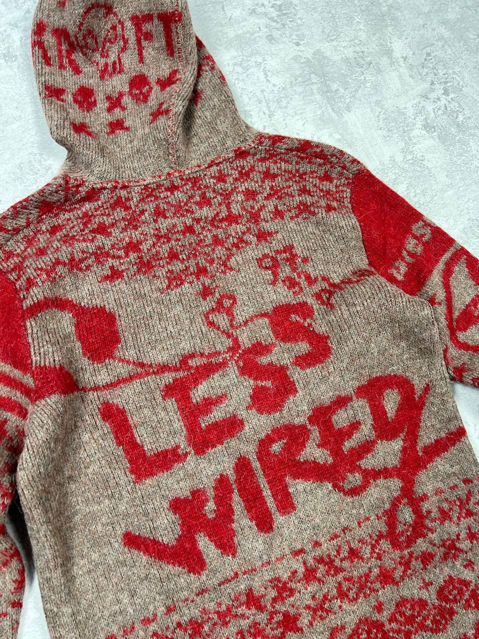 Diesel RARE Diesel Less Wired Knit Button Up Graphic Cardigan Size US XL / EU 56 / 4 - 13 Thumbnail